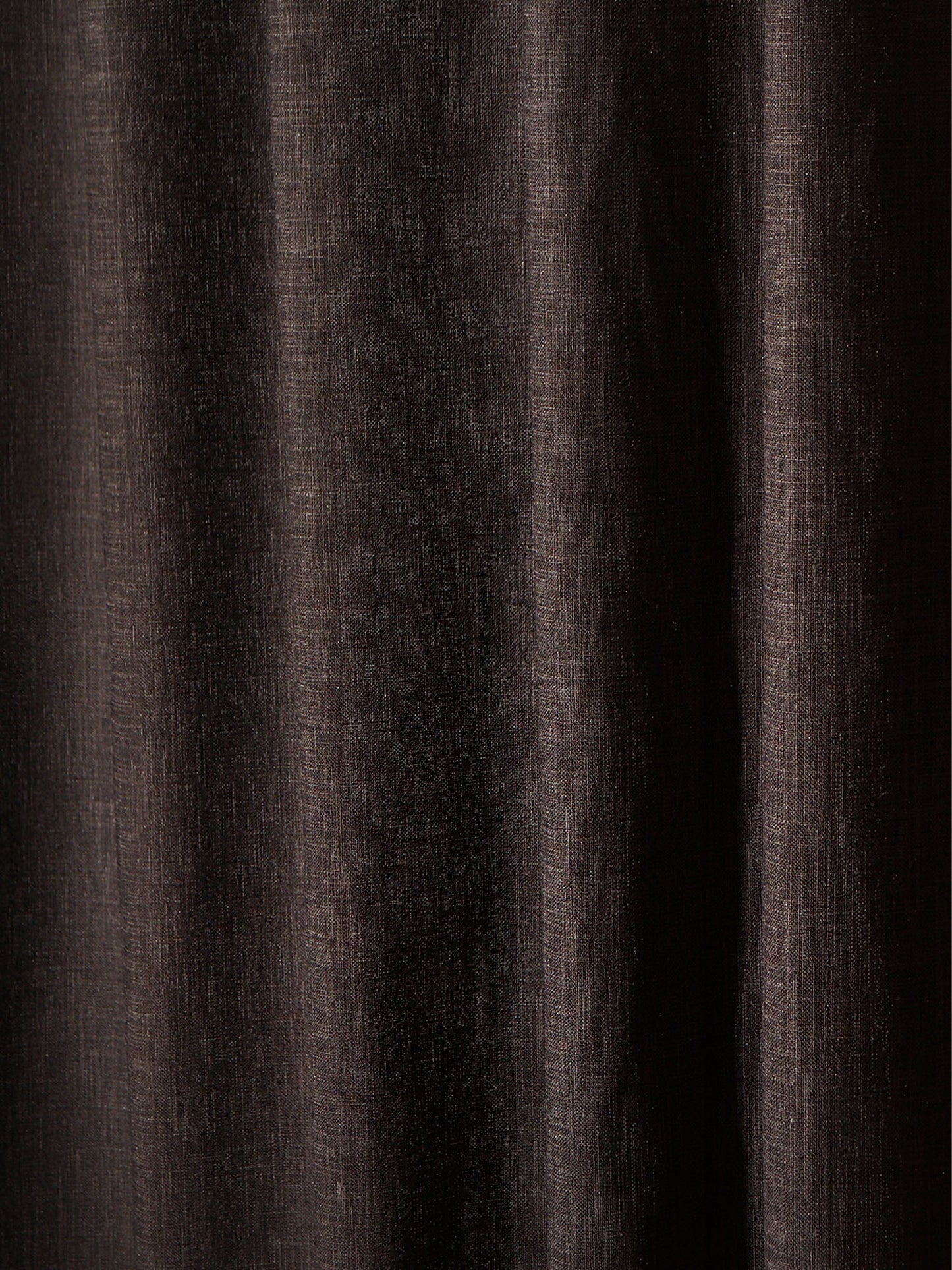 closeup of dark grey window curtain with eyelet - 50x60 inch
