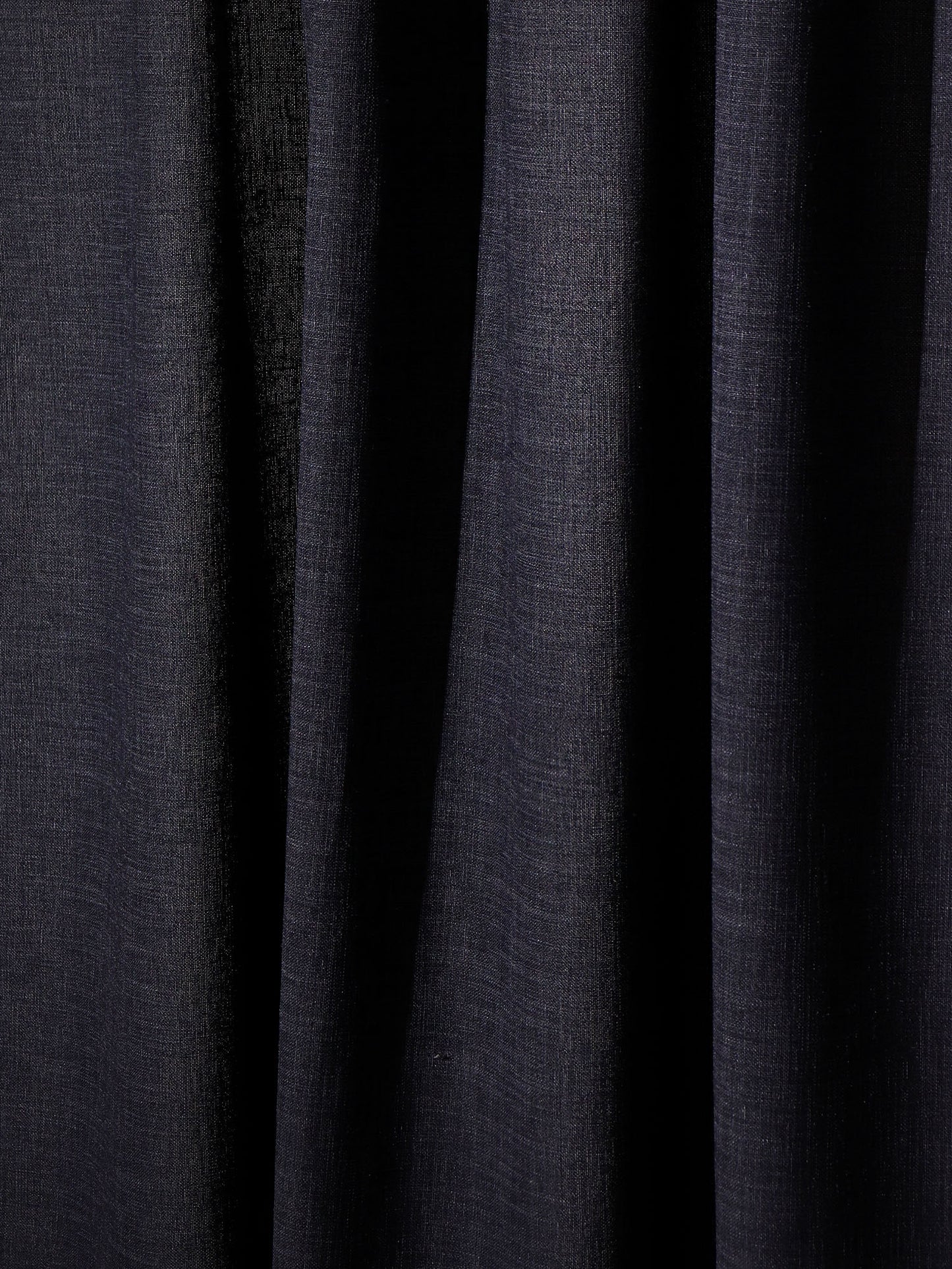 Door Curtain Polyester Blend Embroidered Dark Blue - 50" X 84"