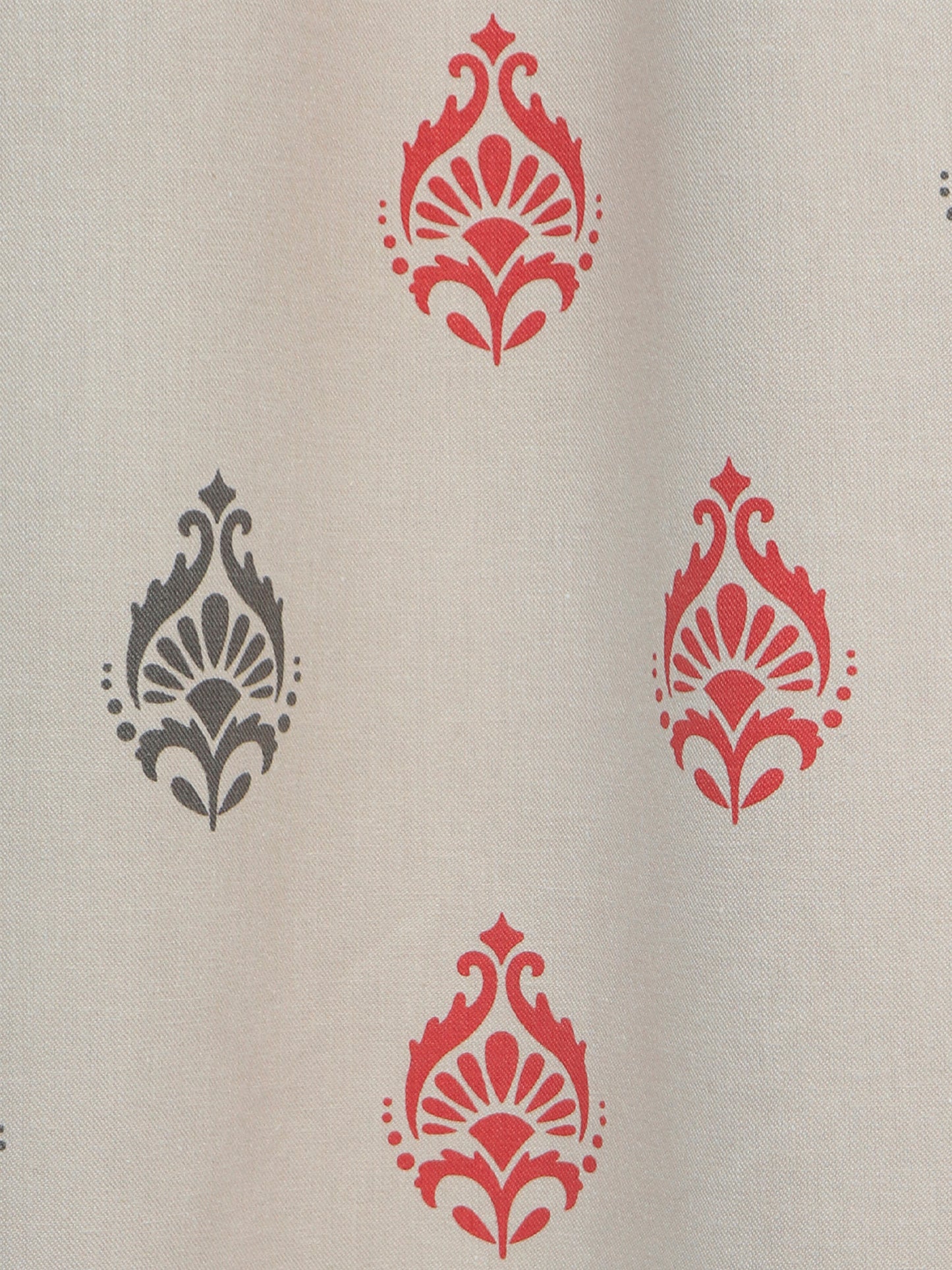 Door Curtain Screen Printed Motif Peach - 52" X 90"