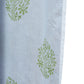 Sheer Curtain Semi Transparent Floral Block Print Rod Pocket Off White - 52" X 90"