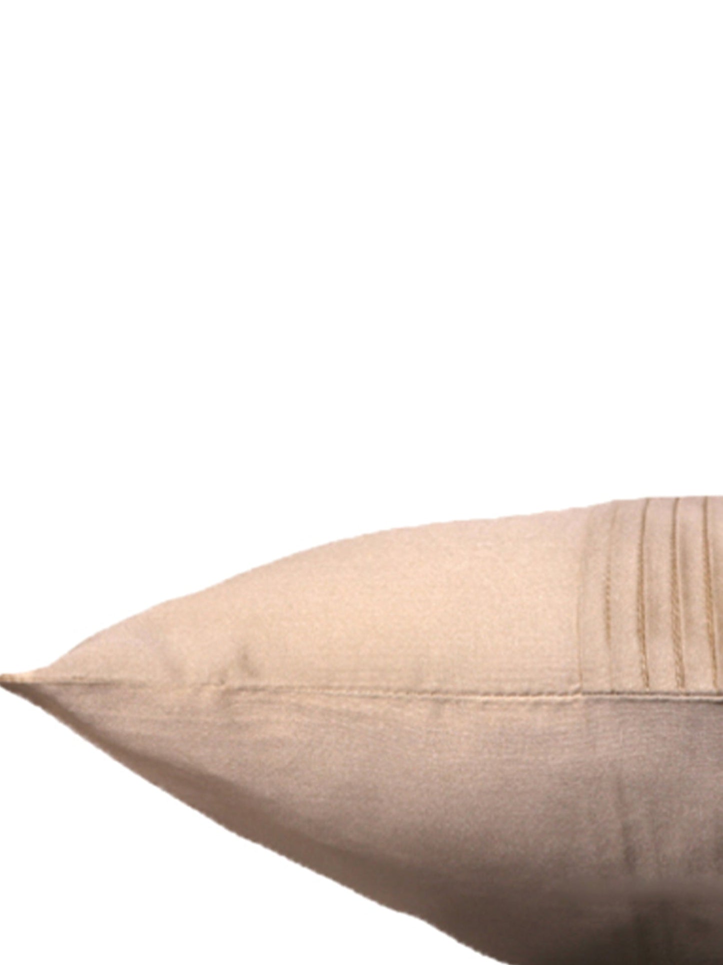 Technique Cushion Cover 100% Polyester Centre Pleated Off White - 16" X 16"