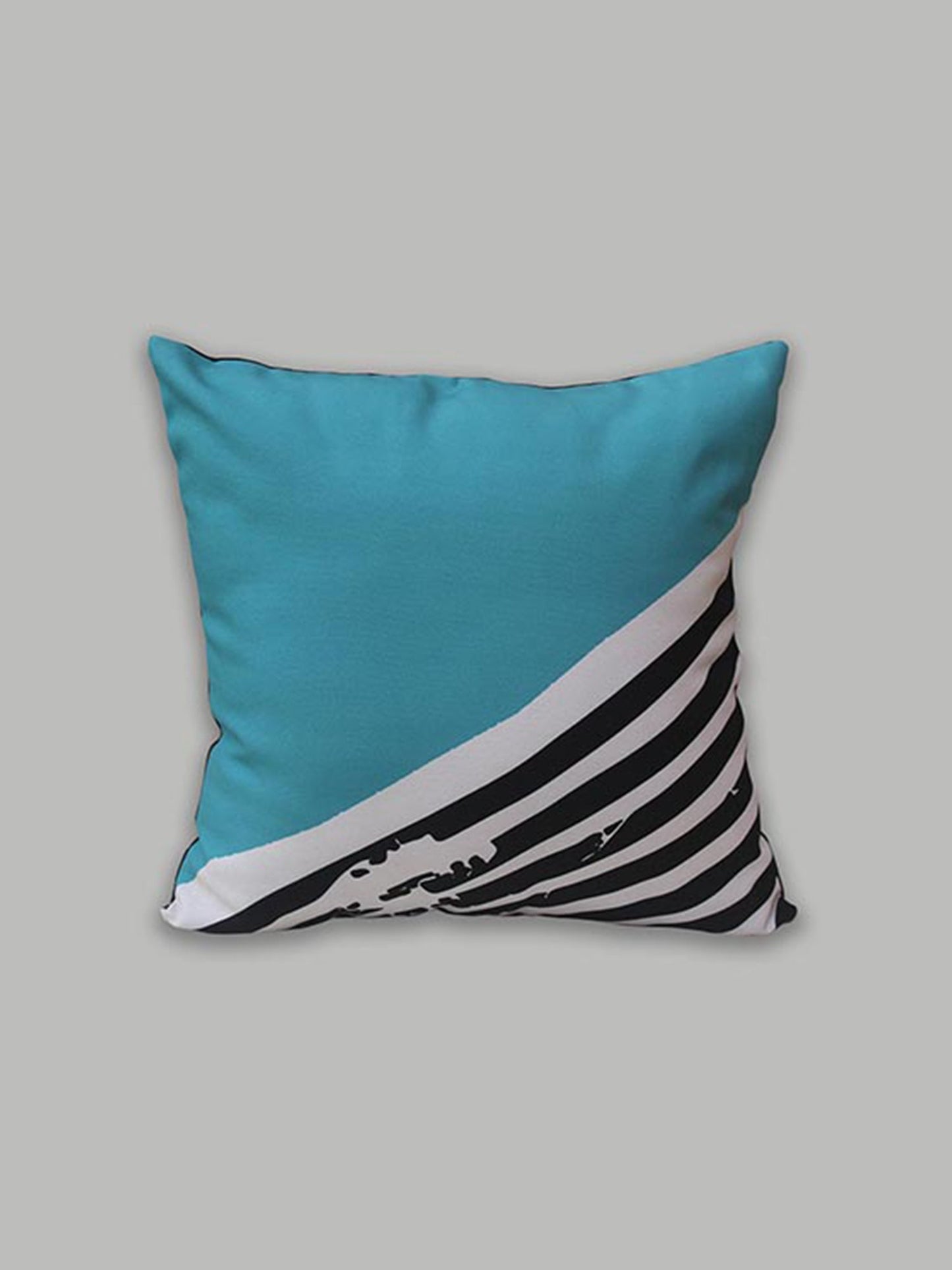 Cushion Cover 100% Polyester Printed Green white - 16" X 16"