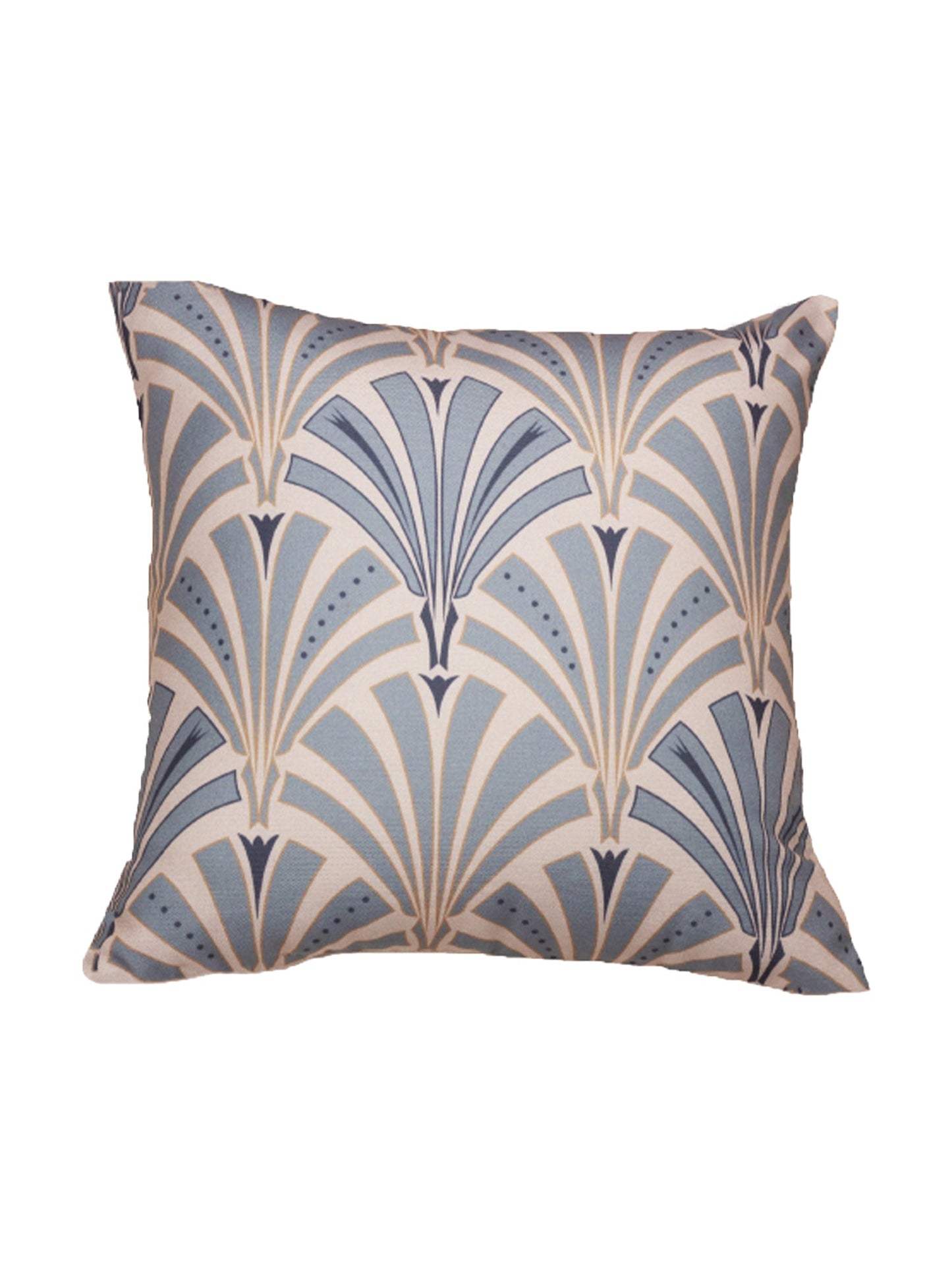 Cushion Cover Poly Canvas Digital Printed Beige - 16" X 16"