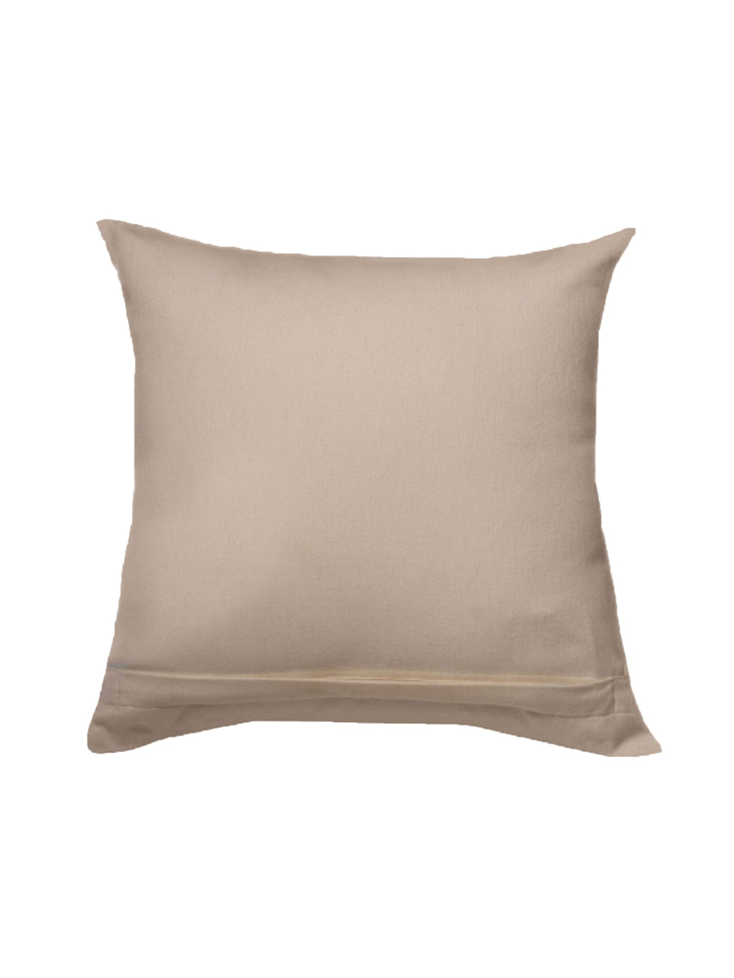 Cushion Cover Poly Canvas Digital Printed Beige - 16" X 16"