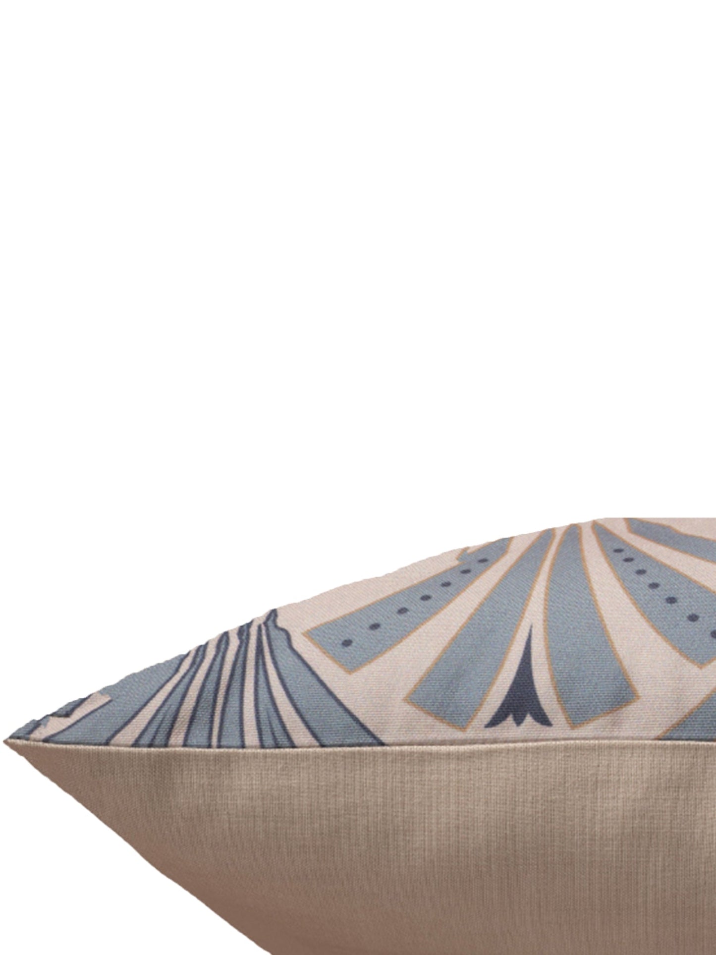 Cushion Cover Poly Canvas Digital Printed Beige - 16" X 16"