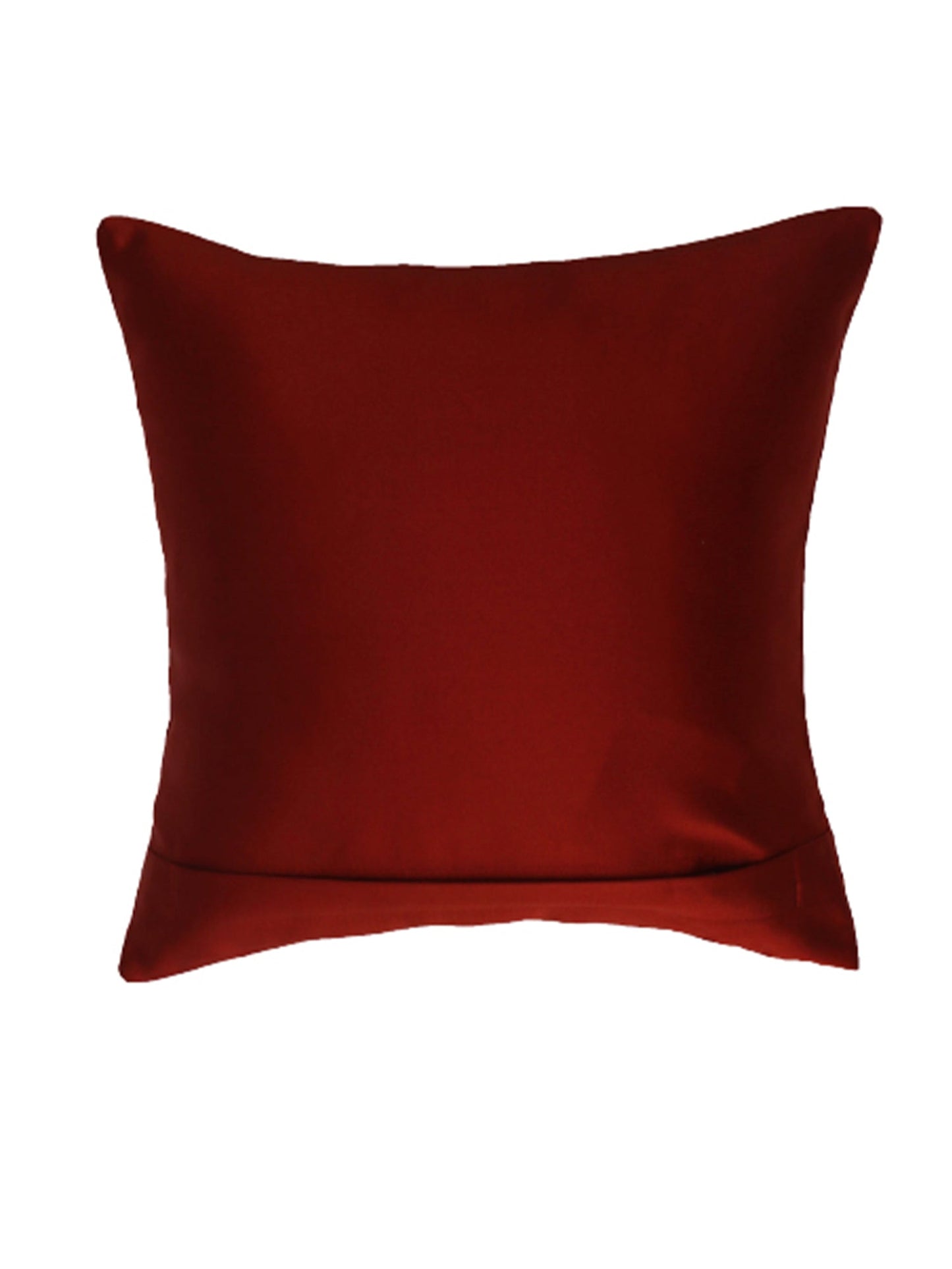 Cushion Cover 100% Polyester Solid Rust 12"X 12"