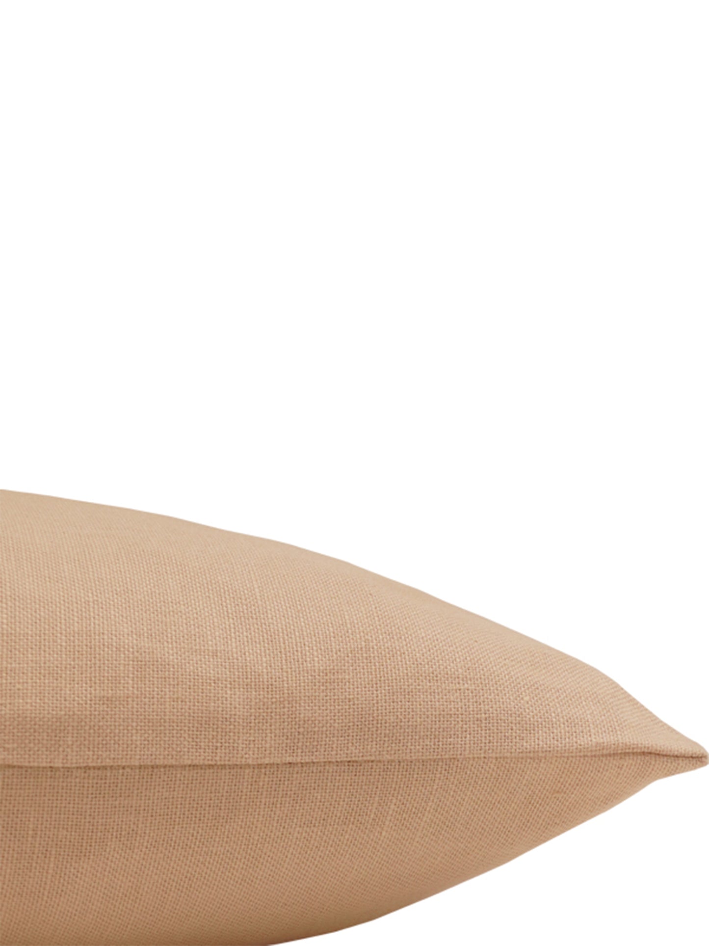 Embroidered Cushion Cover Cotton Sequins Beige - 12" X 22"