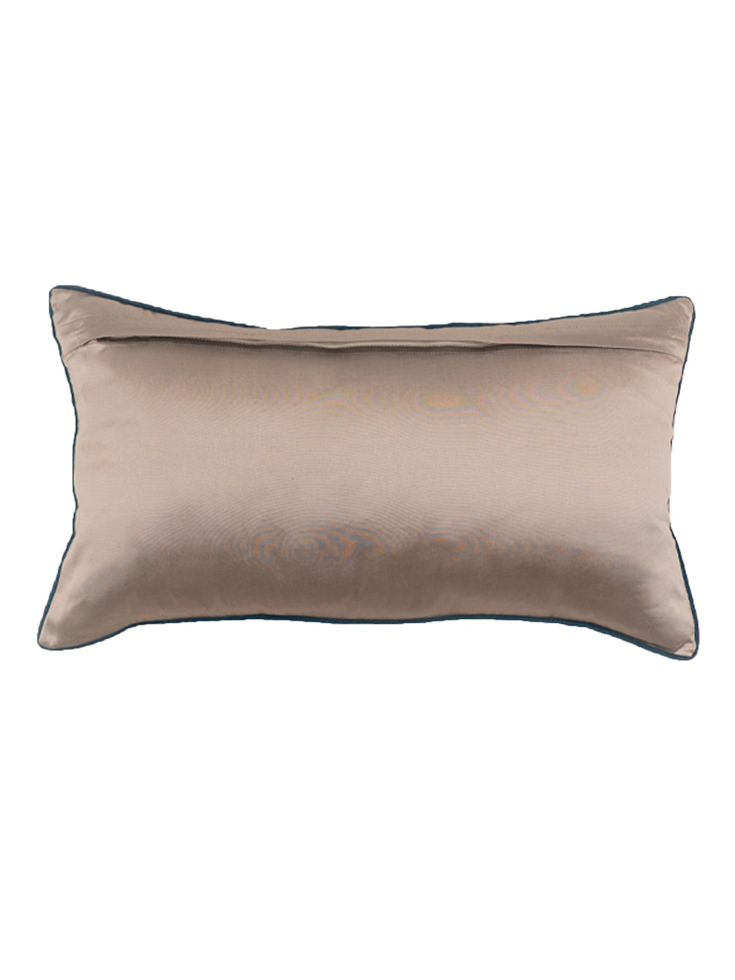 Sliver Polyester Silk Cushion Cover - 12" X 22"