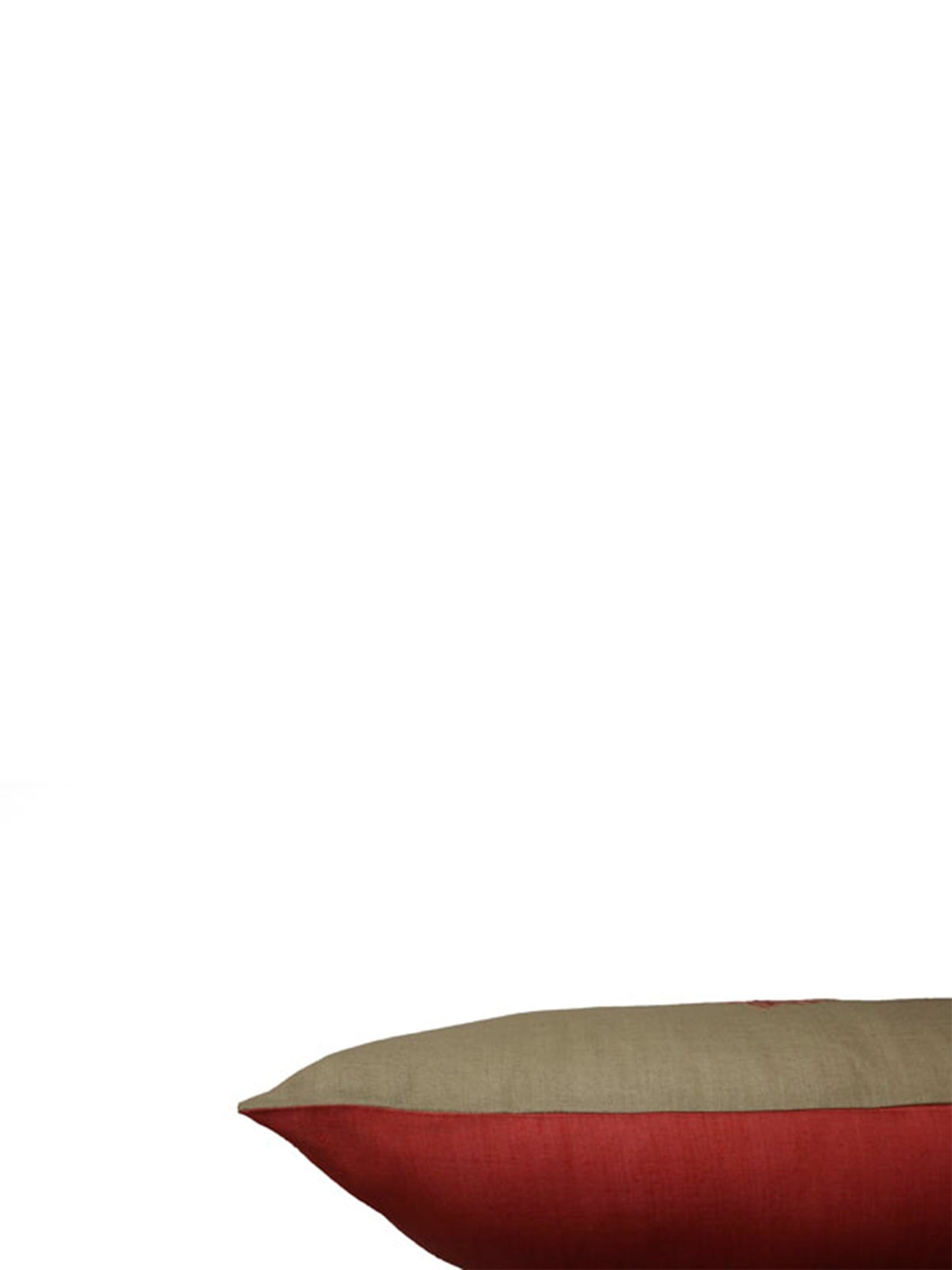 Cushion Cover 100% Linen Silk Green - 12" X 22"
