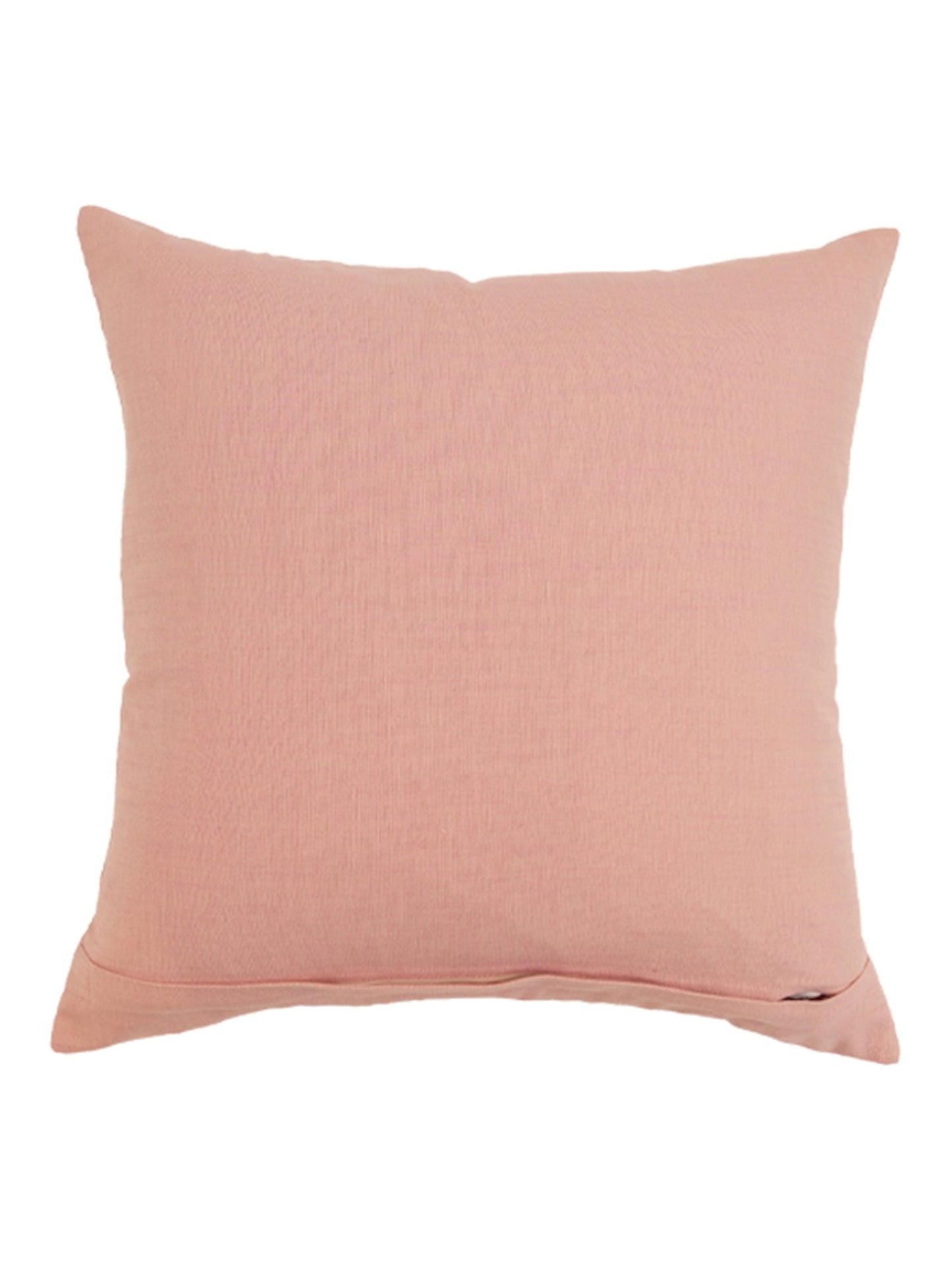 Cushion Cover Polycanvas Embroidered Floral Pink - 20" X 20"