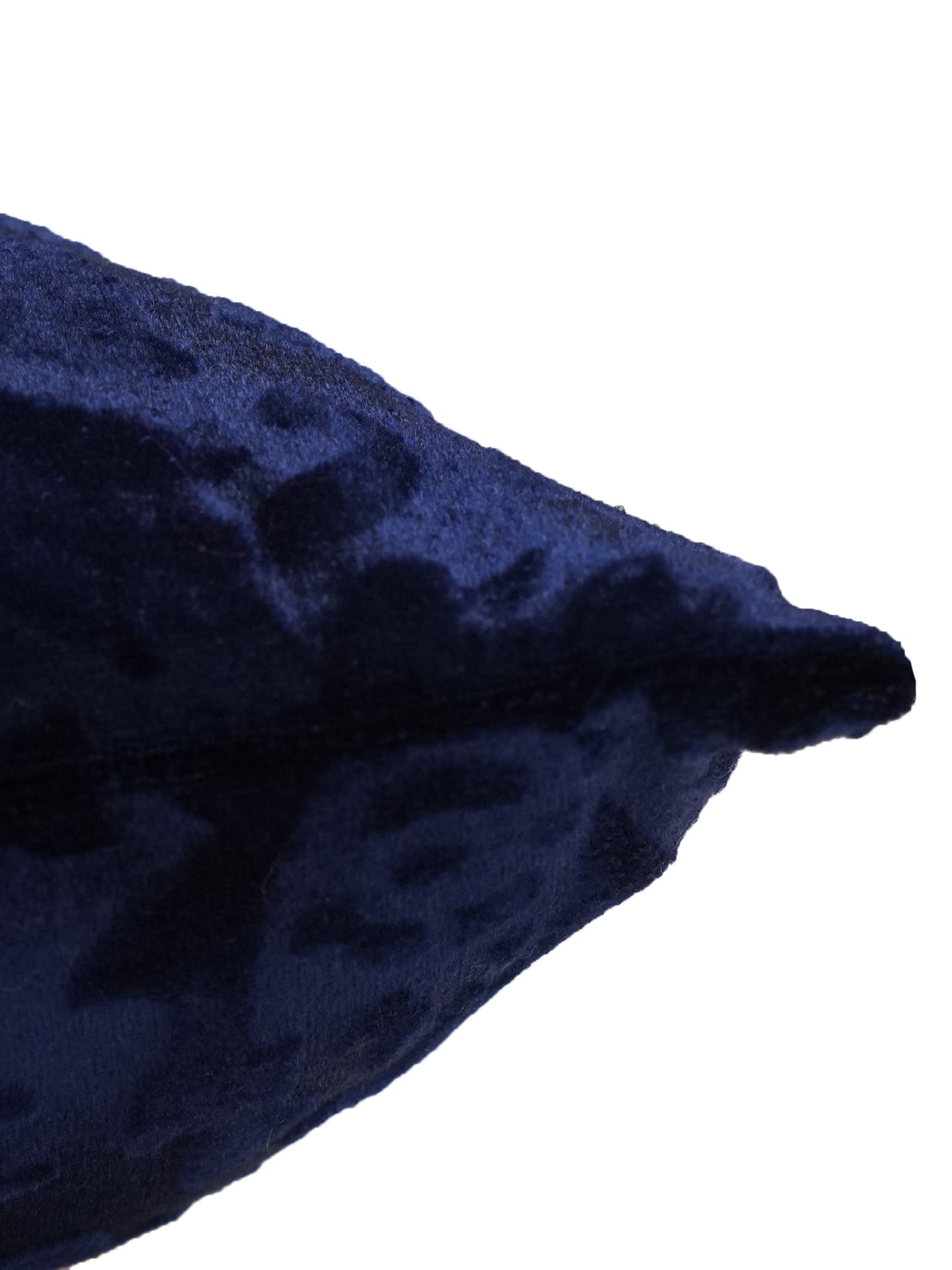 Cushion Cover Velvet Floral Blue - 16" X 16"