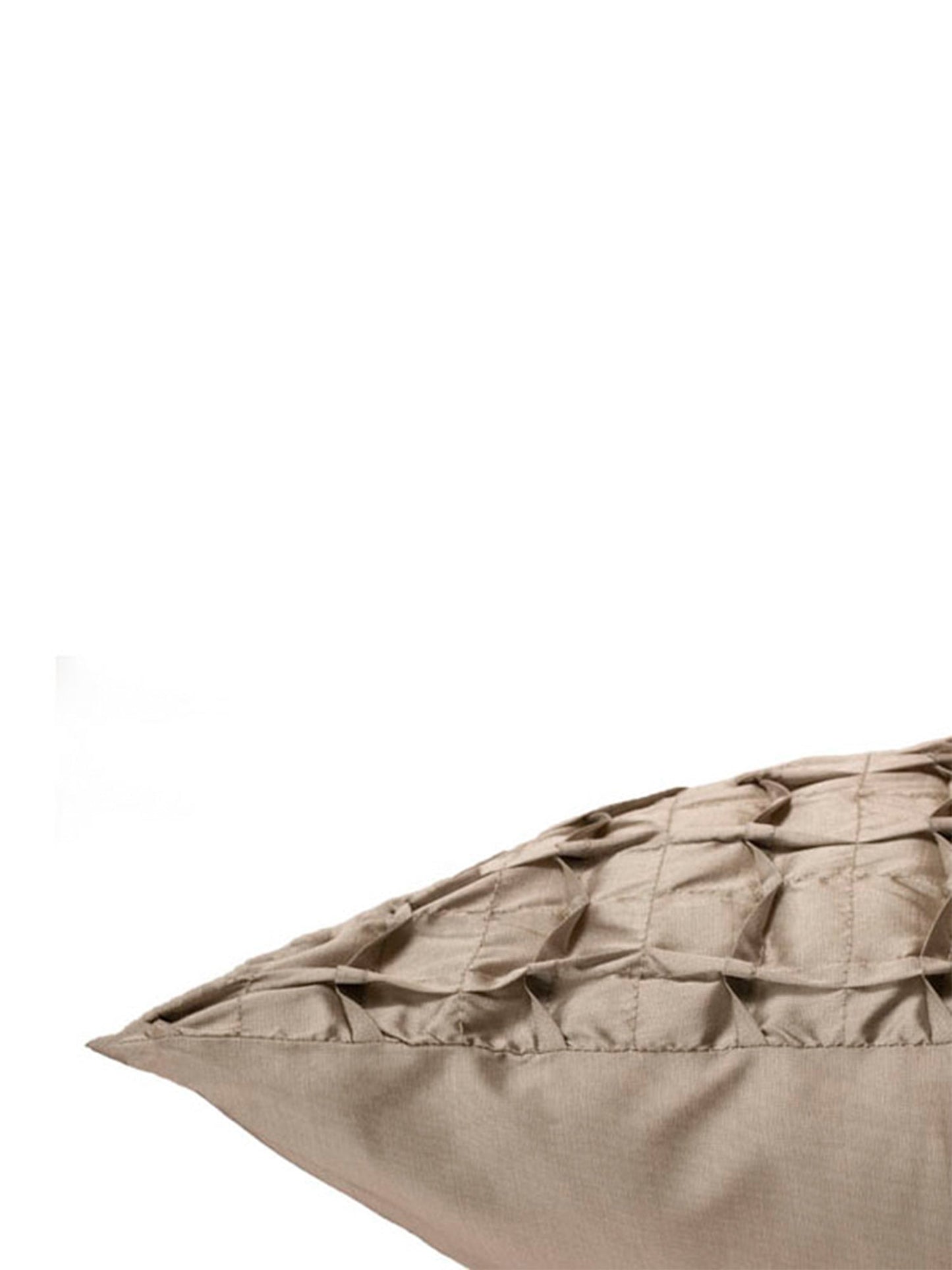 Technique Cushion Cover 100% Polyester Box Pleated Silver - 16" X 16"