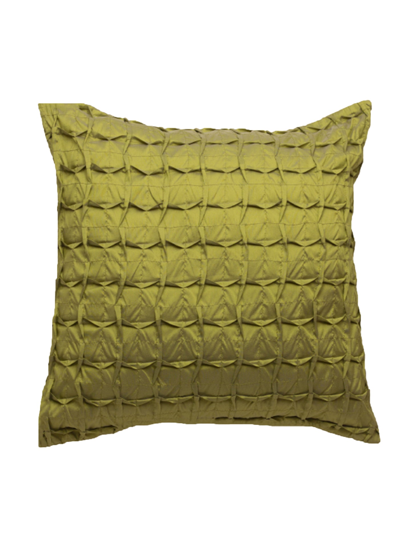 Cushion Cover Set of 3 100% Polyester Yellow And Green - "16 X 16"