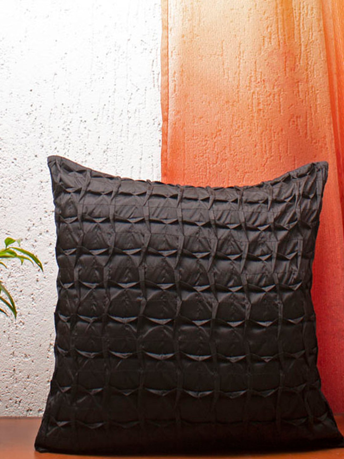 Technique Cushion Cover 100% Polyester Box Pleated Silver - 16" X 16"