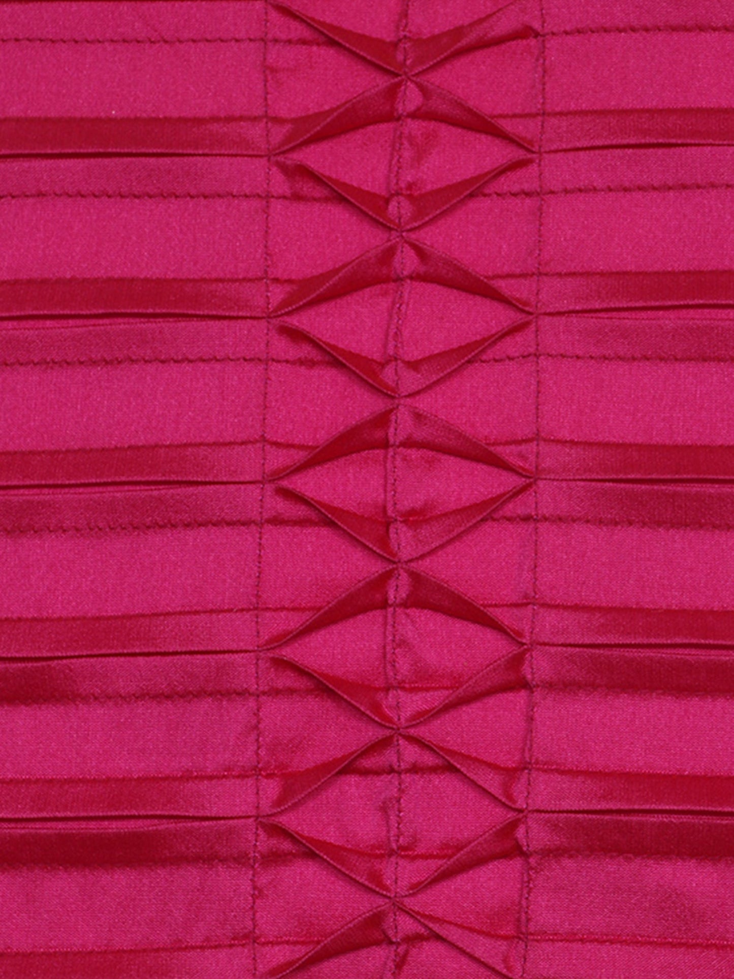 Technique Cushion Cover 100% Polyester Shell Pleated Pink - 16" X 16"