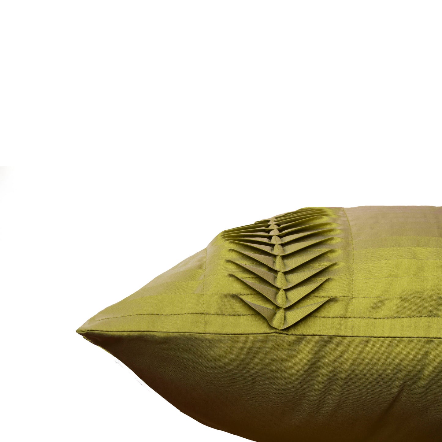 Cushion Cover Set of 3 Polyester Blend One-Side Pleated And Printed - 16" x 16"