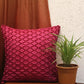 Technique Cushion Cover 100% Polyester Shell Pleated Pink - 16" X 16"