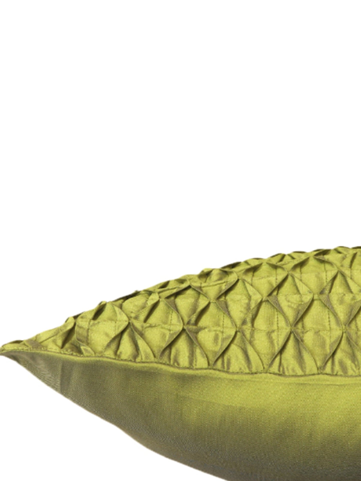 Technique Cushion Cover 100% Polyester Shell Pleated Green - 16" X 16"