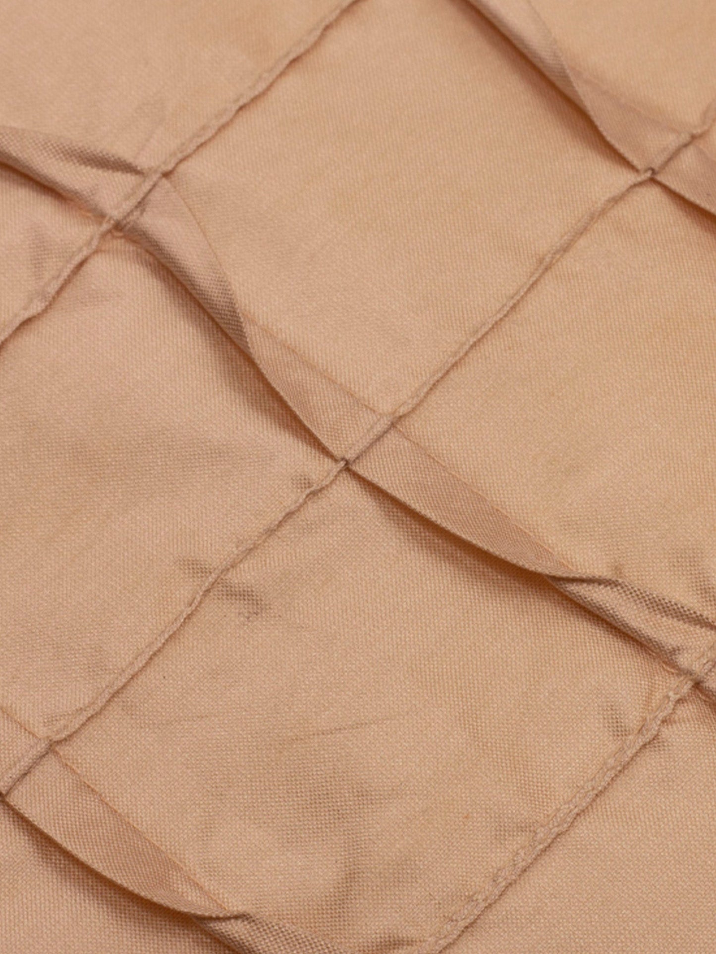 Technique Cushion Cover 100% Polyester Box Pleated Cream - 16" X 16"