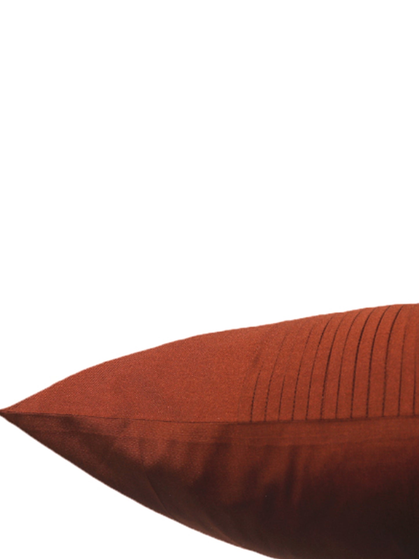 Pleating Cushion cover 100% Polyester Brown - 16"X 16"