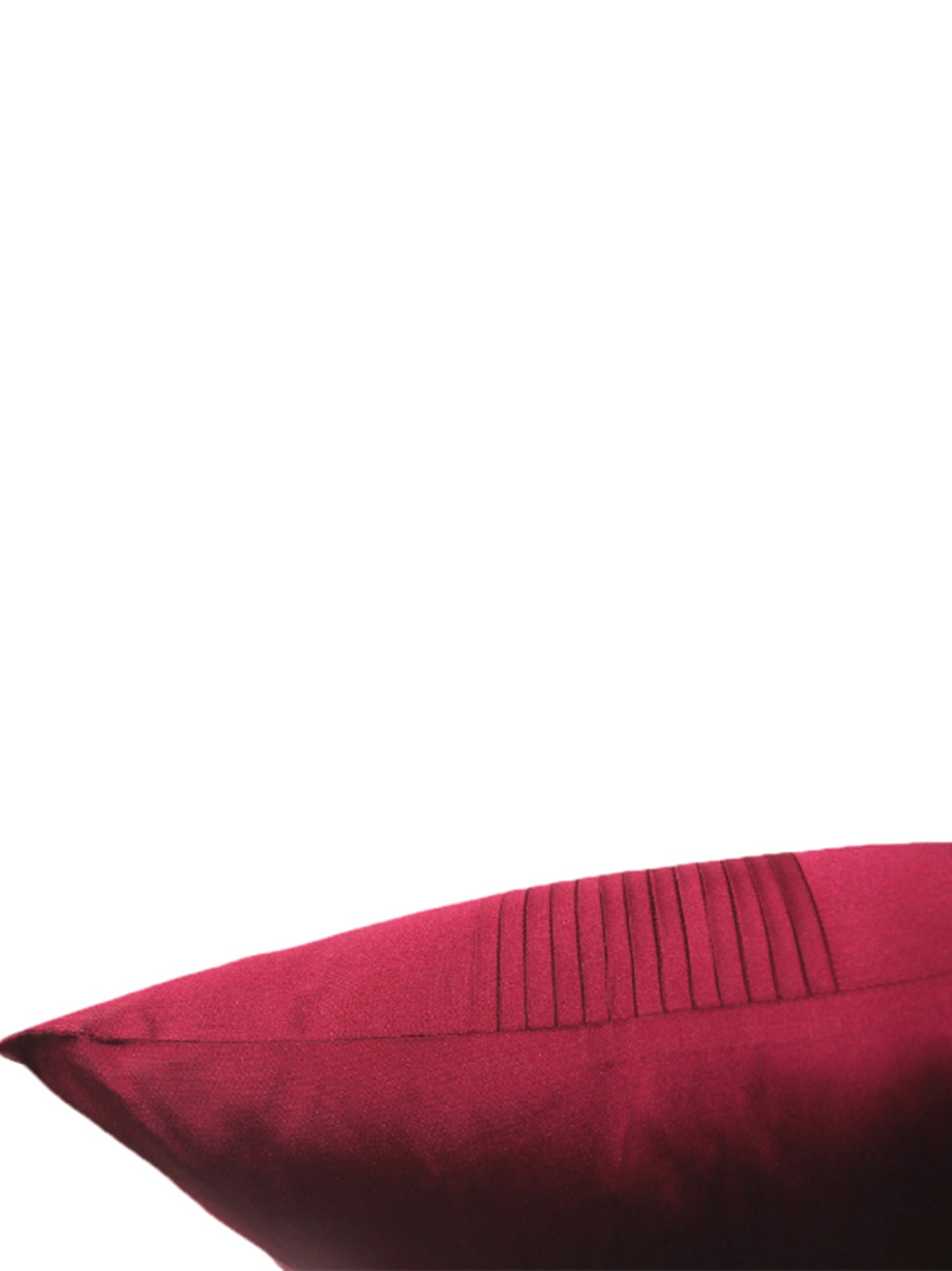 Purple Centre Pleated Cushion Cover (16 inches X 16 inches)