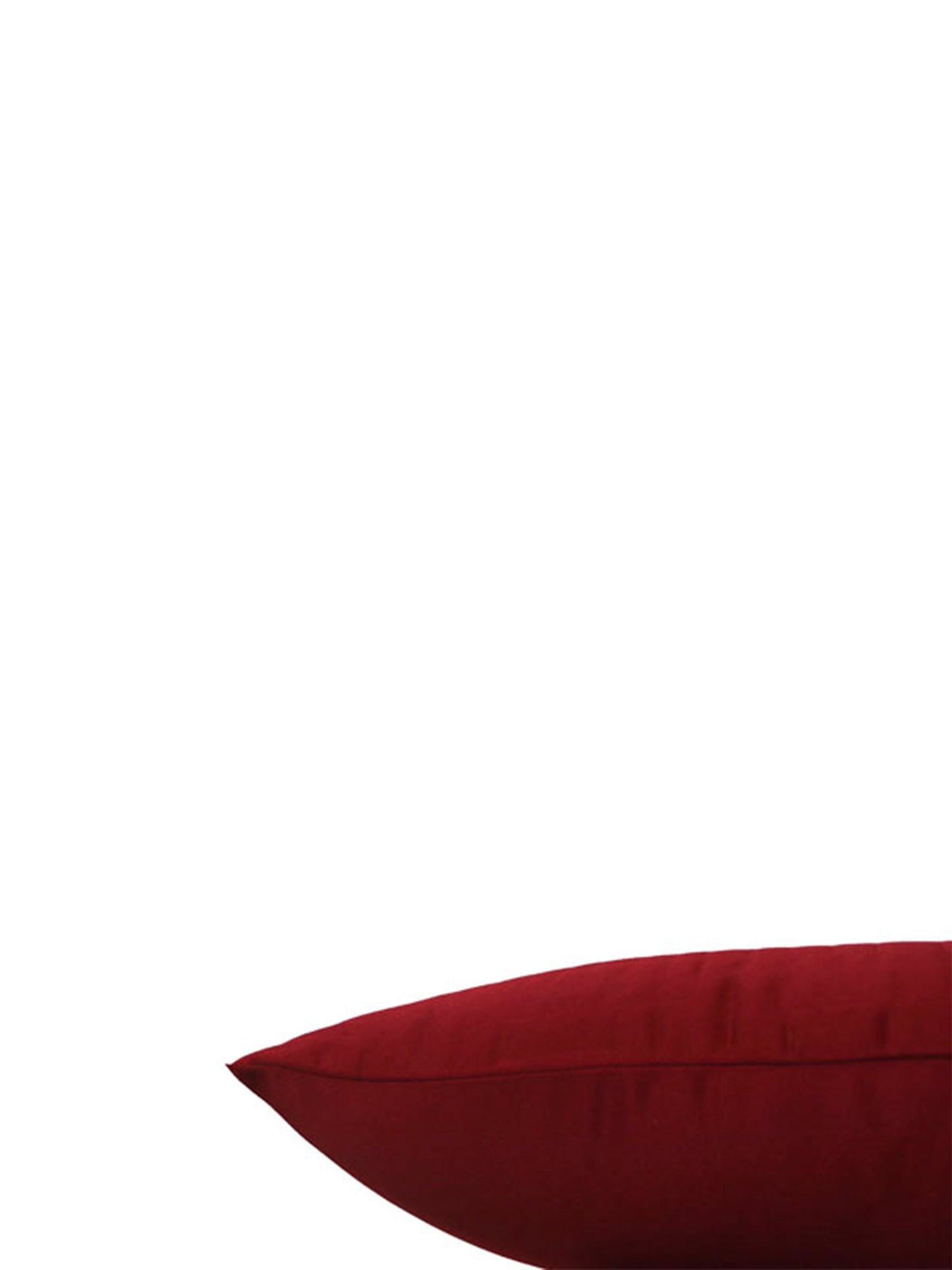 Technique Cushion Cover 100% Polyester Quilted Maroon - 12" X 22"
