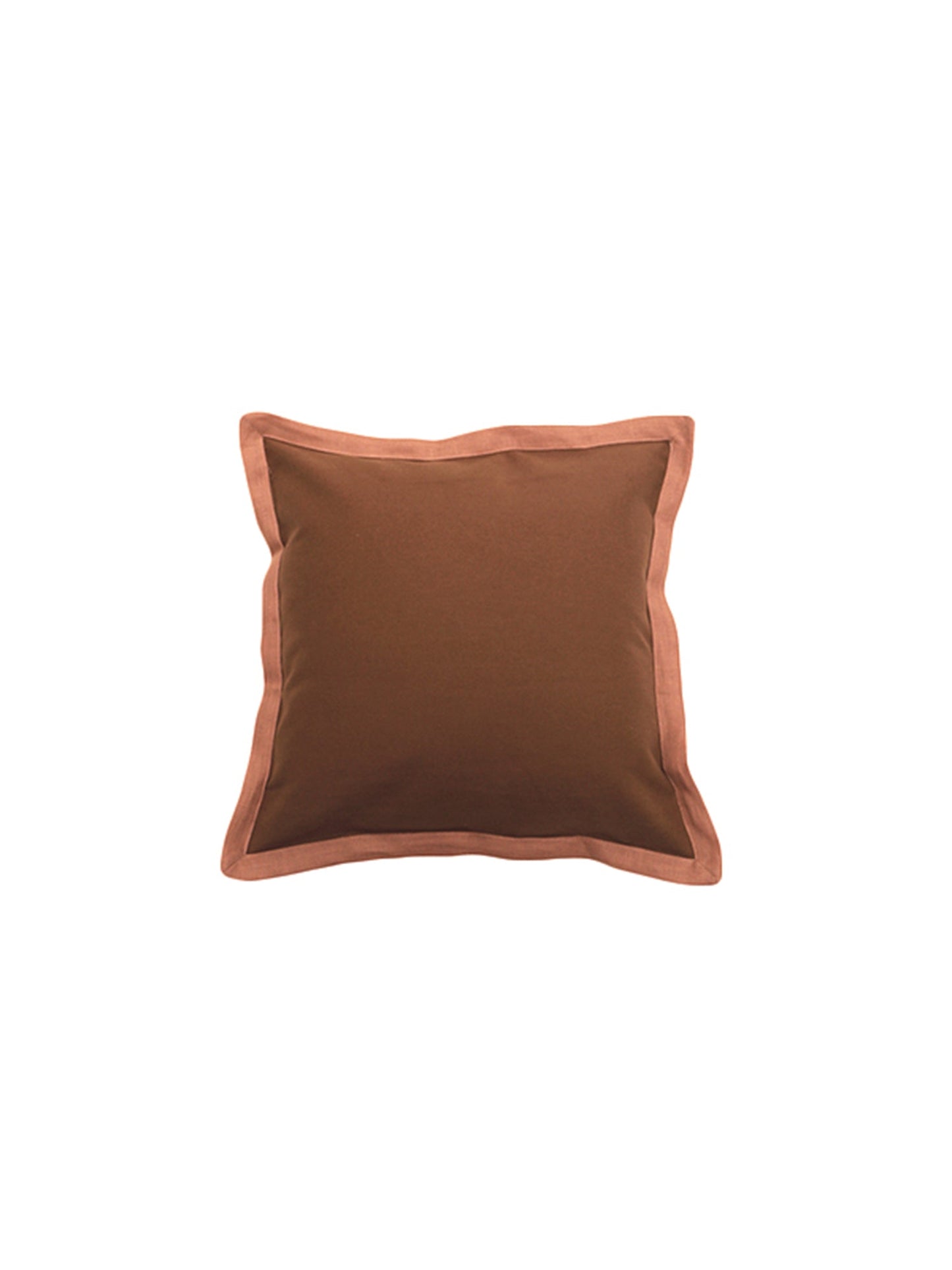 Cushion Cover Cotton Blend Brown - 16" X 16"