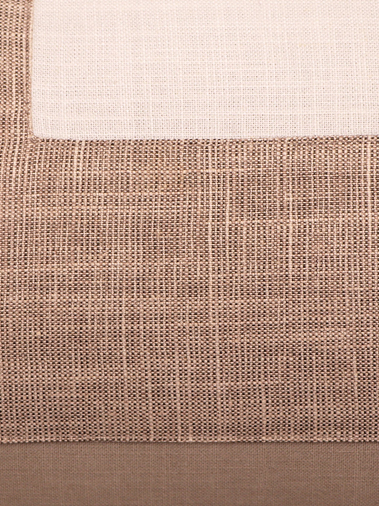 Cushion Cover Cotton Blend Beige Off White - 12" X 22"