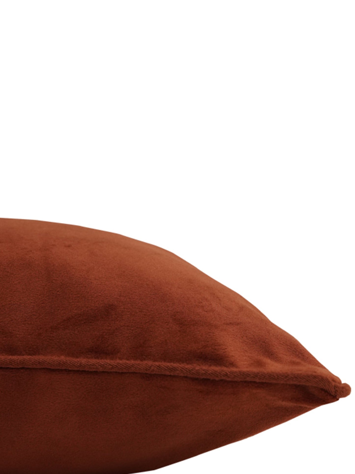 Cushion Cover Velvet Solid Rust - 12" X 12"