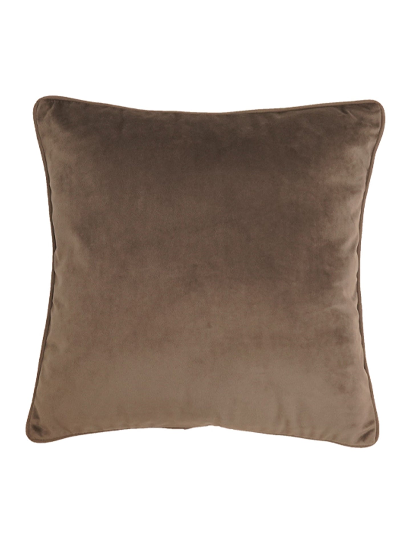 Cushion Cover Velvet Golden Brown - 20"X 20"