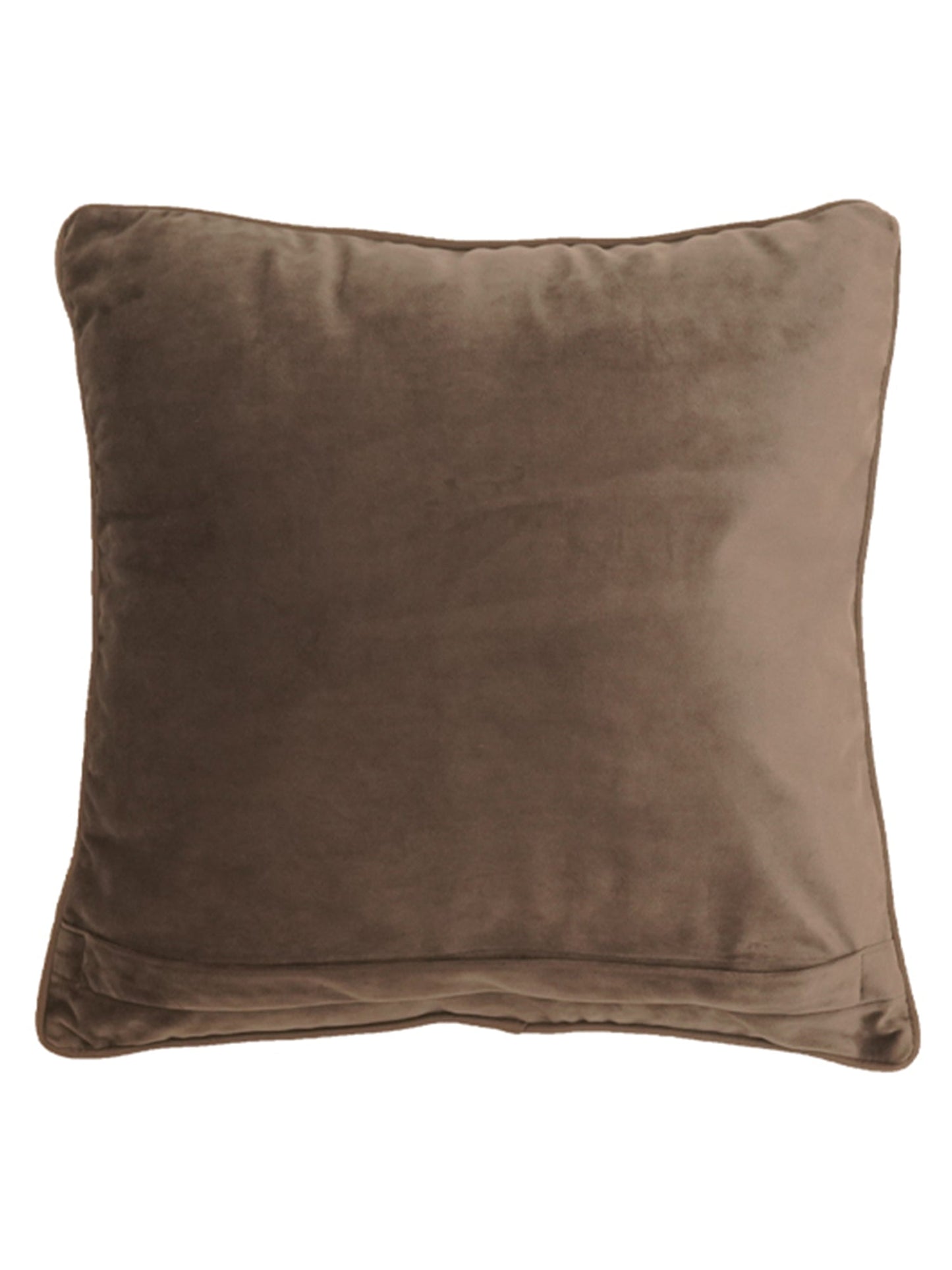 Cushion Cover Velvet Golden Brown - 20"X 20"