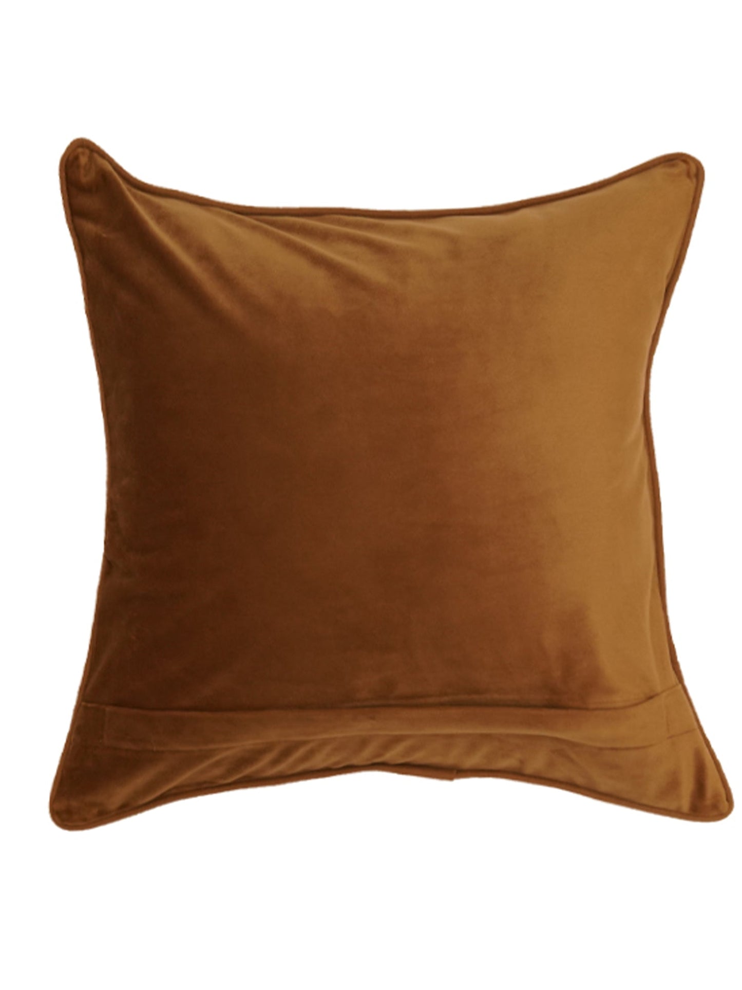 Cushion Cover Velvet Golden Brown - 20"X 20"