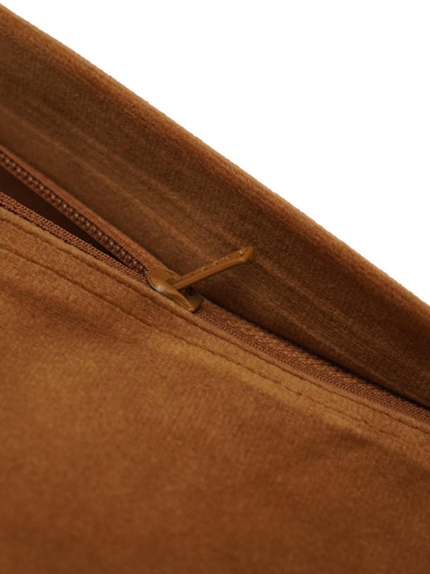 Cushion Cover Velvet Golden Brown - 20"X 20"