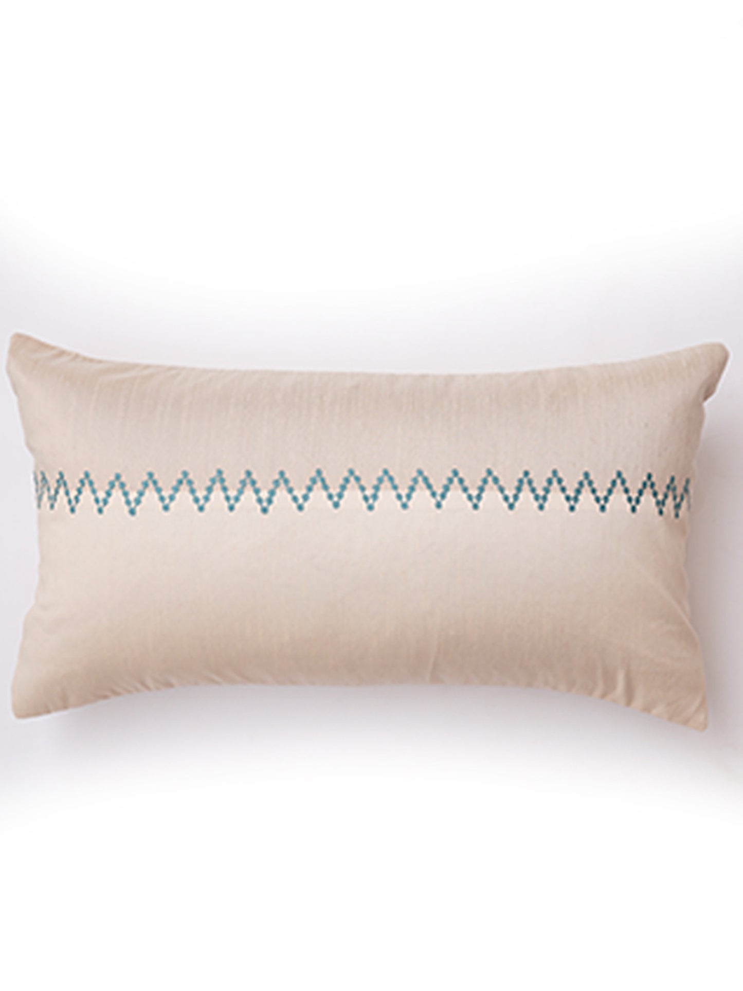 Cushion Cover 100% Polyster Geometric Offwhite - 12" X 22"