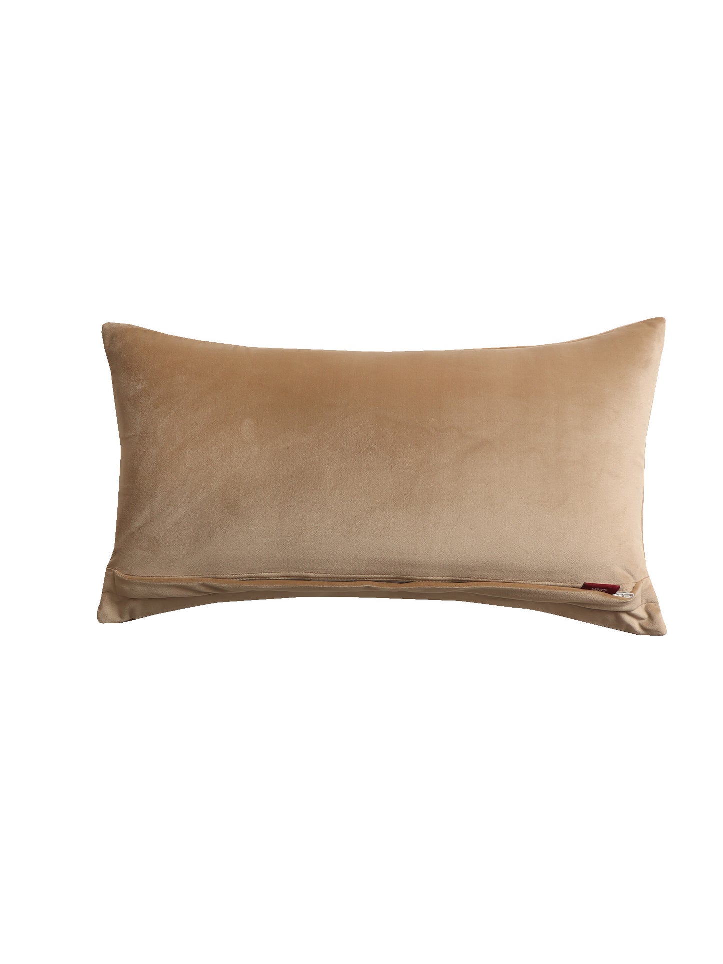 Quilted Cushion Cover Cotton Blend Beige - 12" x 22"