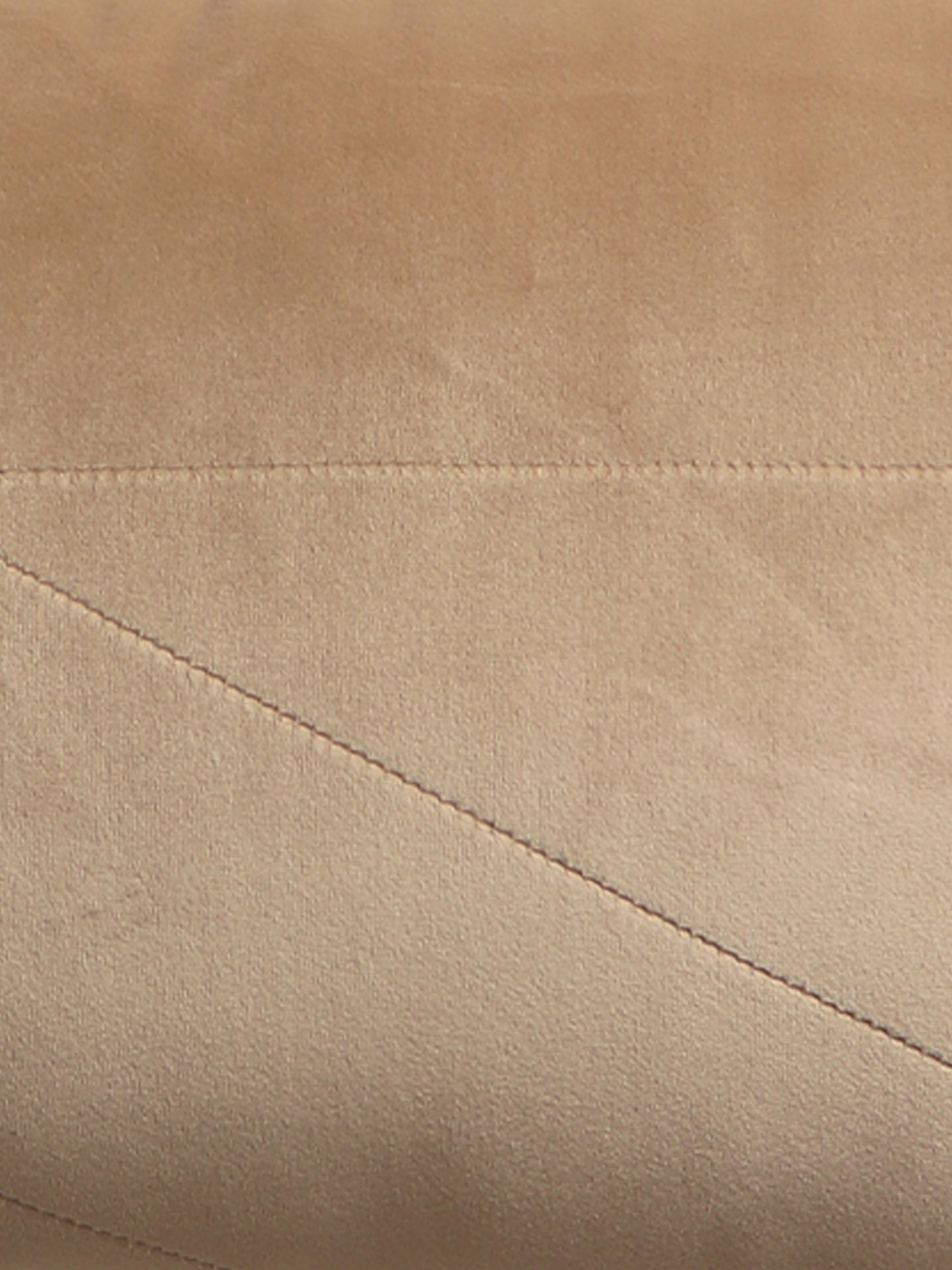 Quilted Cushion Cover Cotton Blend Beige - 12" x 22"