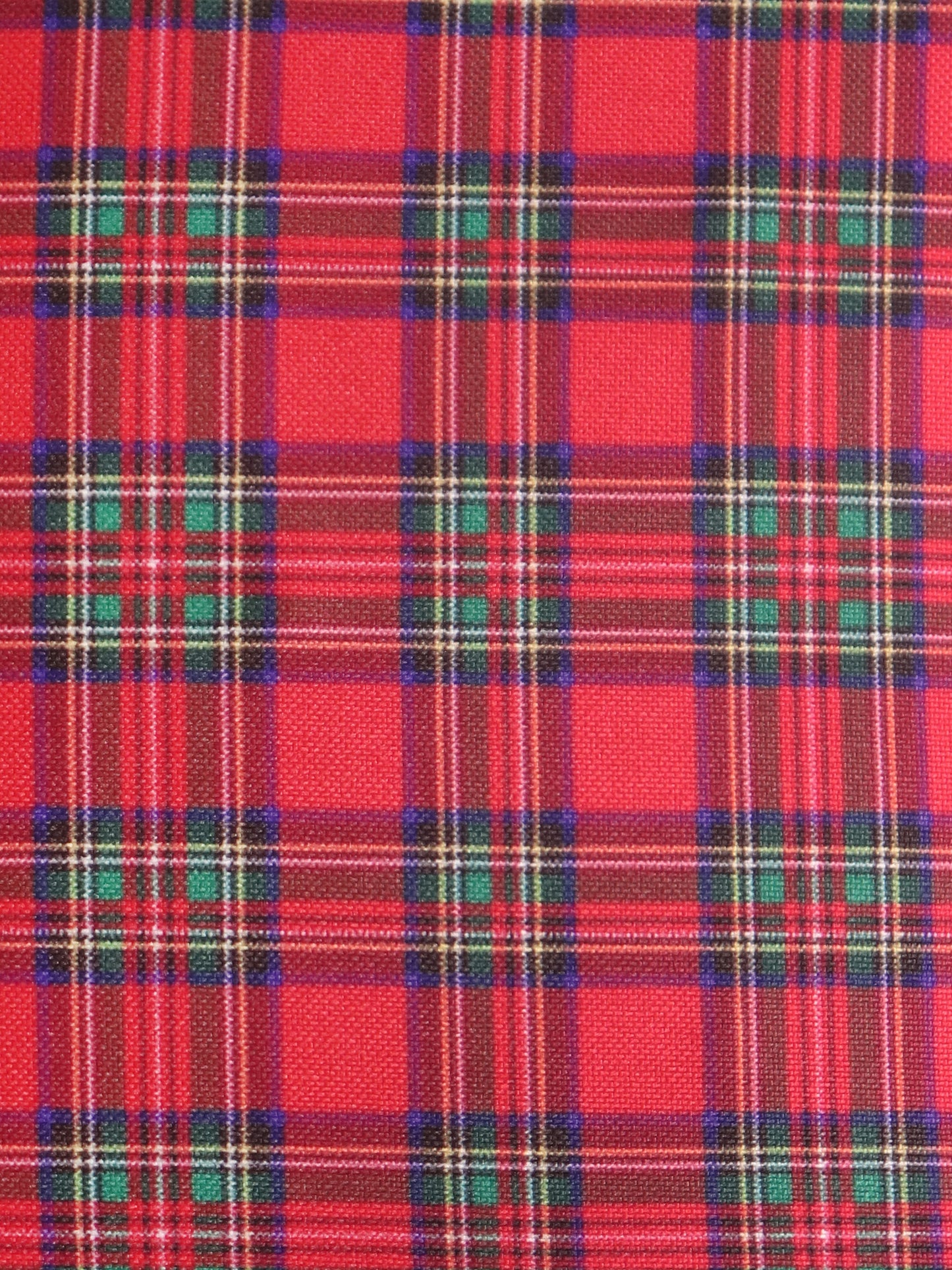 Reversible Cushion Cover Polycanvas Digital print Checks Red - 16" X 16"