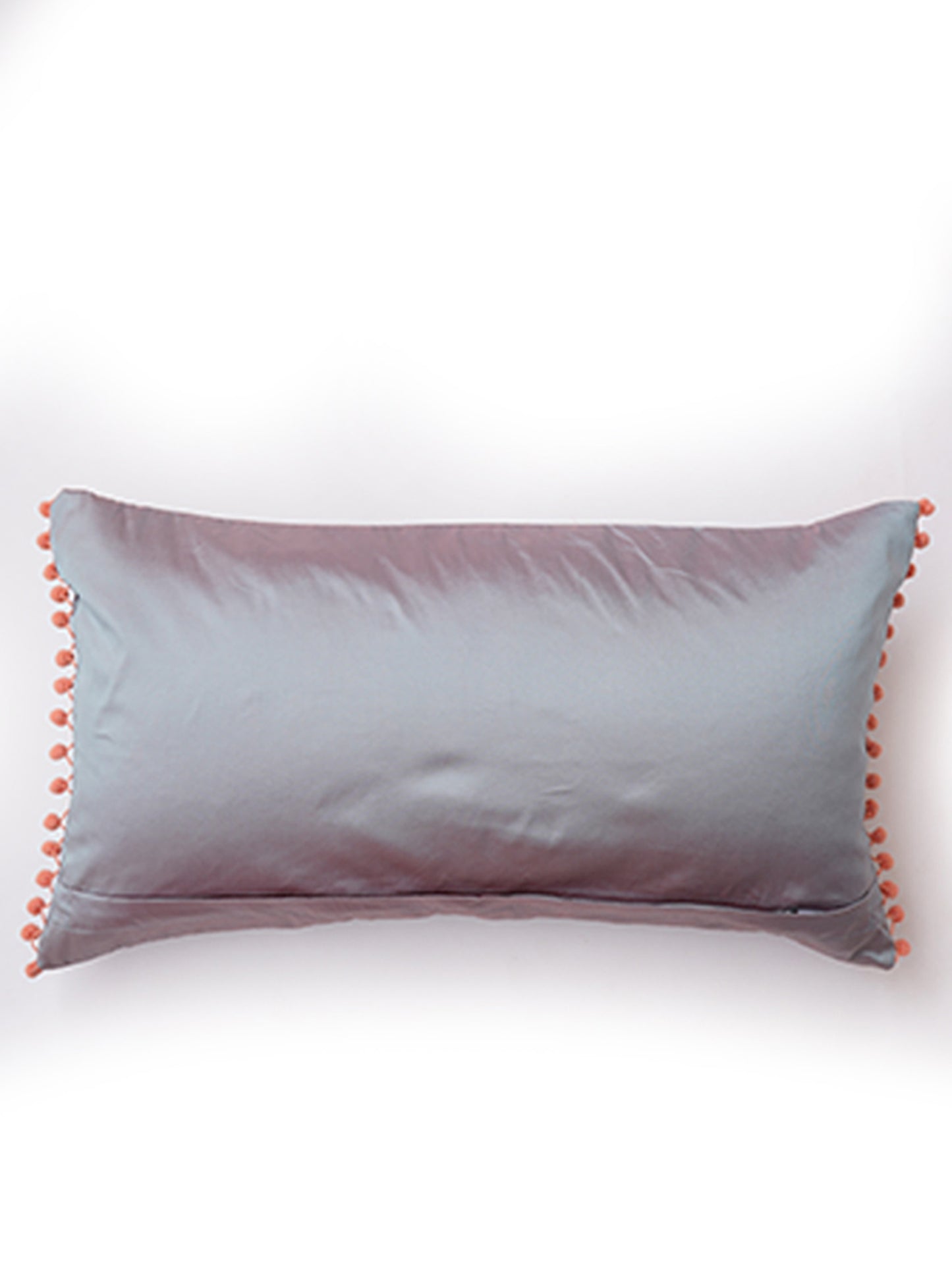 Cushion Cover 100% Polyster PomPoms Teal - 12" X 22"