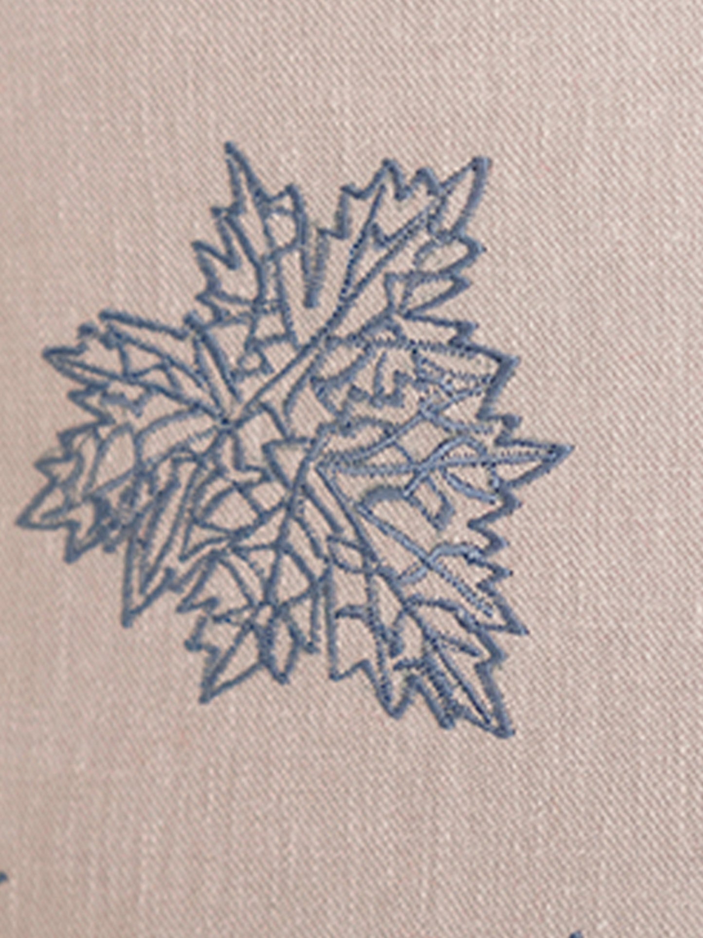 Cushion Cover Cotton Blend Embroidered Grey - 18" X 18"