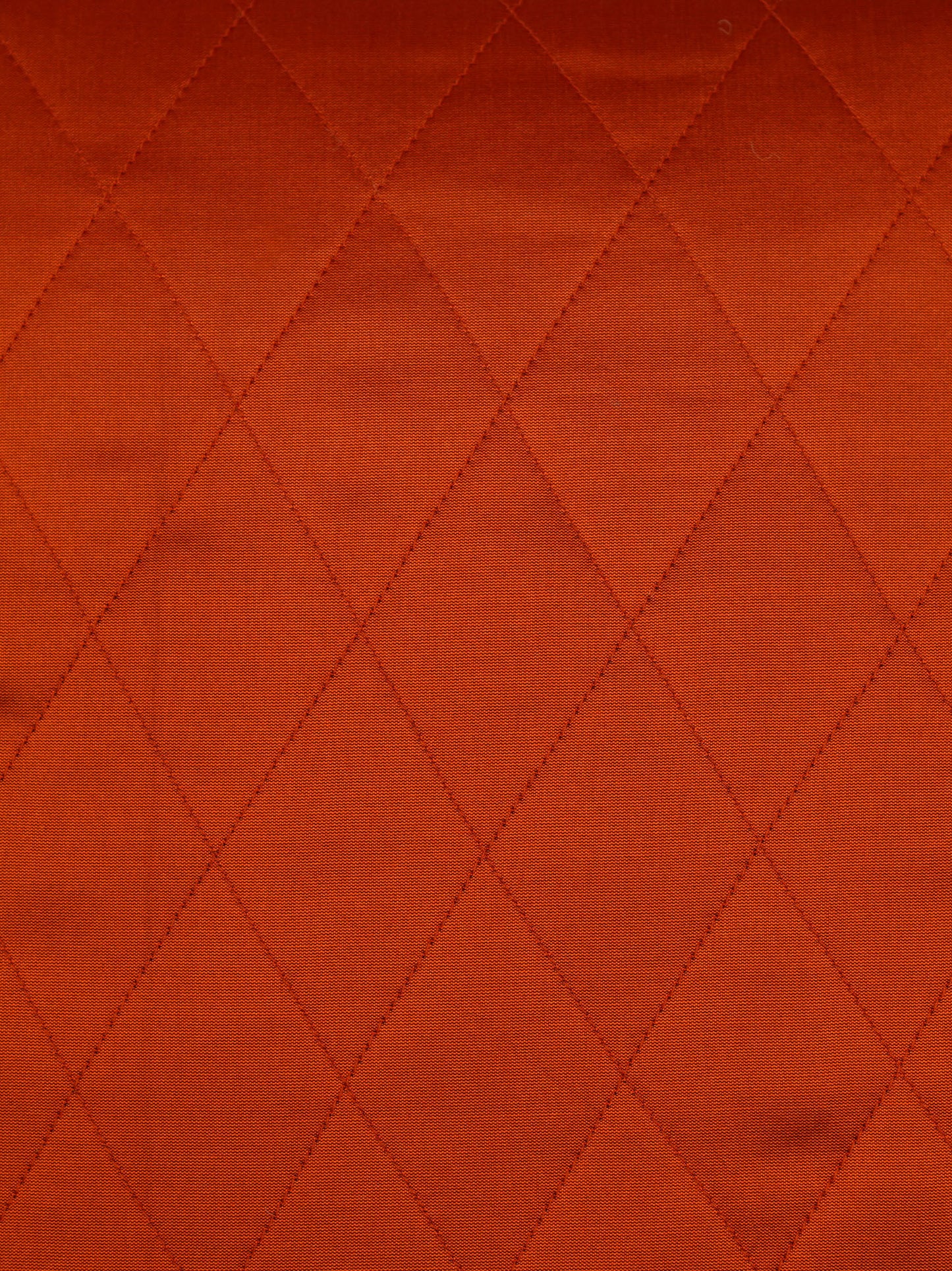 Cushion Cover Diamond Quilted Polyester Blend Orange - 16" x 16"