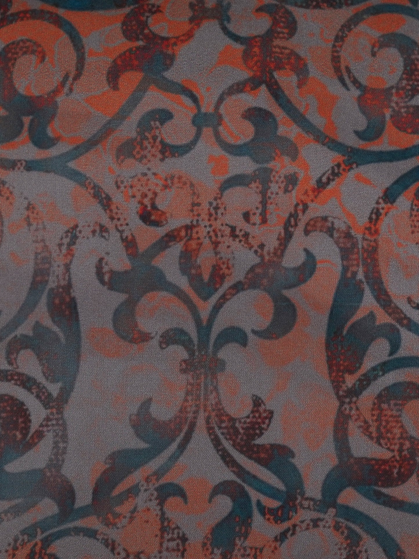 Cushion Cover Taffeta Modern Damask Multi - 16" X 16"