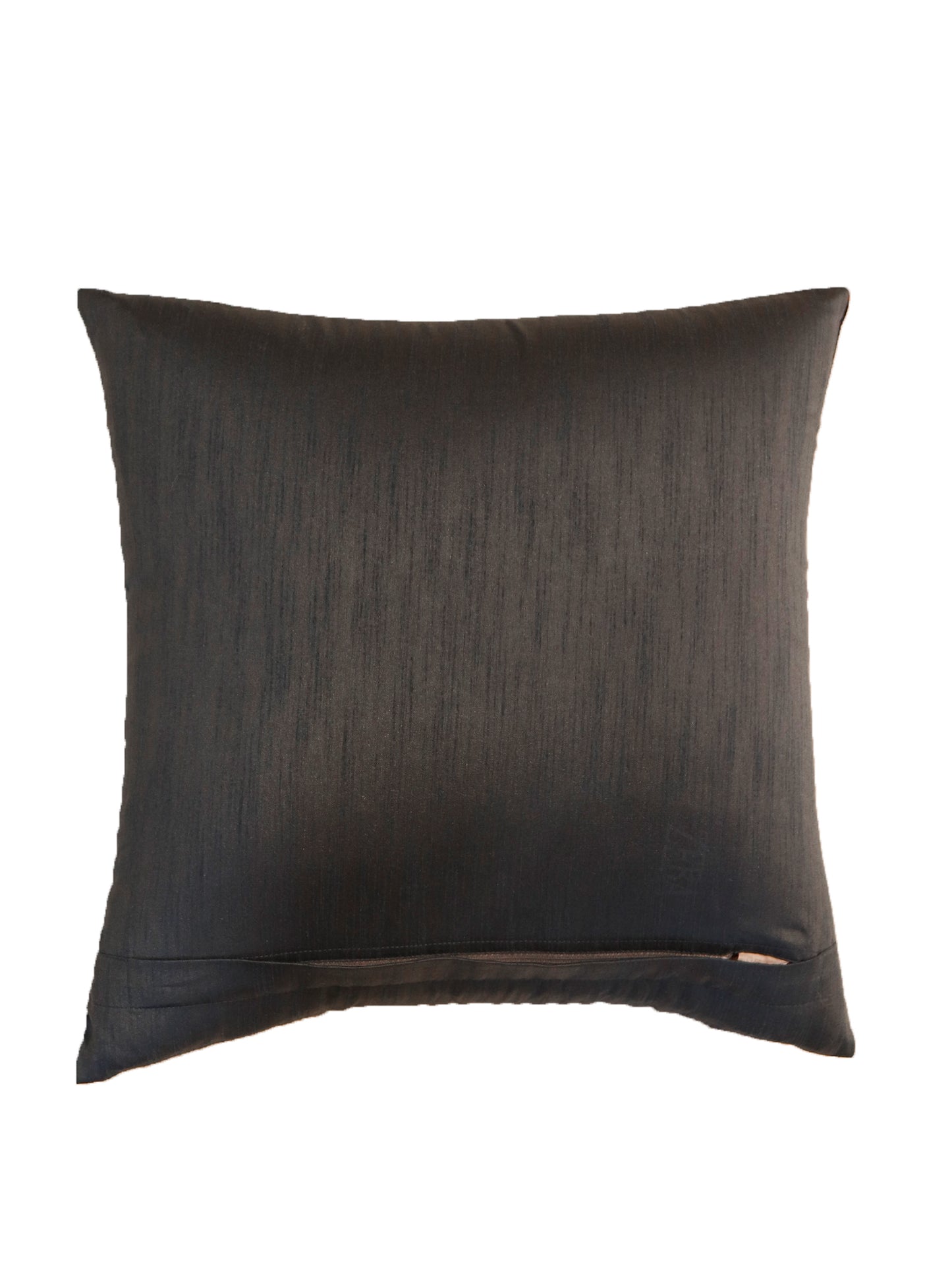 Cushion Cover Printed Taffeta Contemporary Print Blue Maroon - 16" X 16"