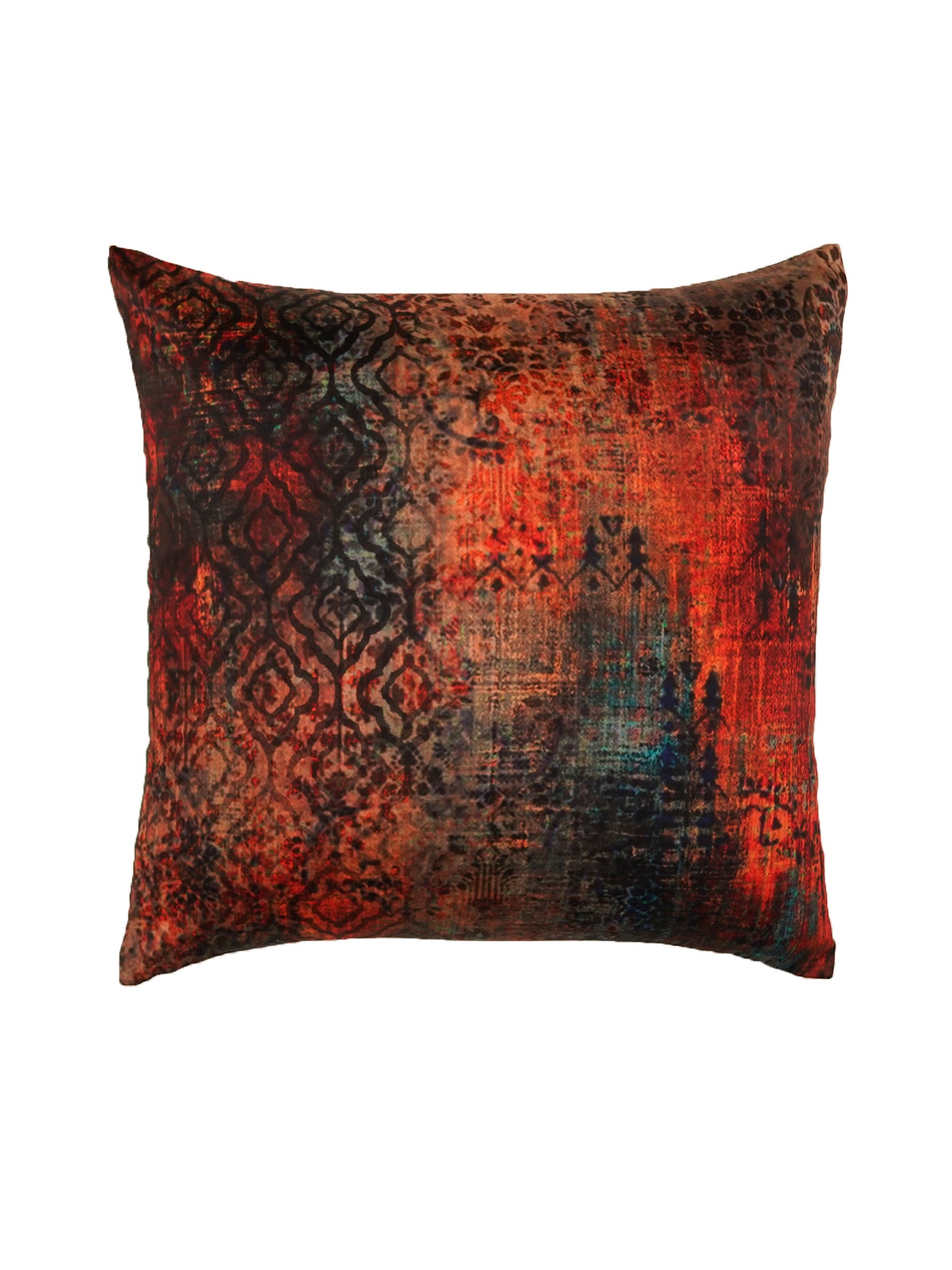 Cushion Cover Taffeta Warli Inspired Multi - 16" X 16"