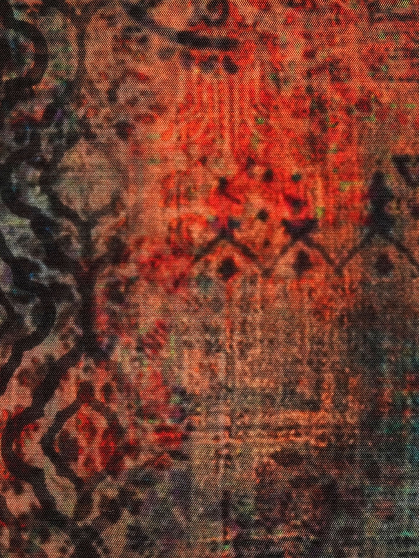 Cushion Cover Taffeta Warli Inspired Multi - 16" X 16"