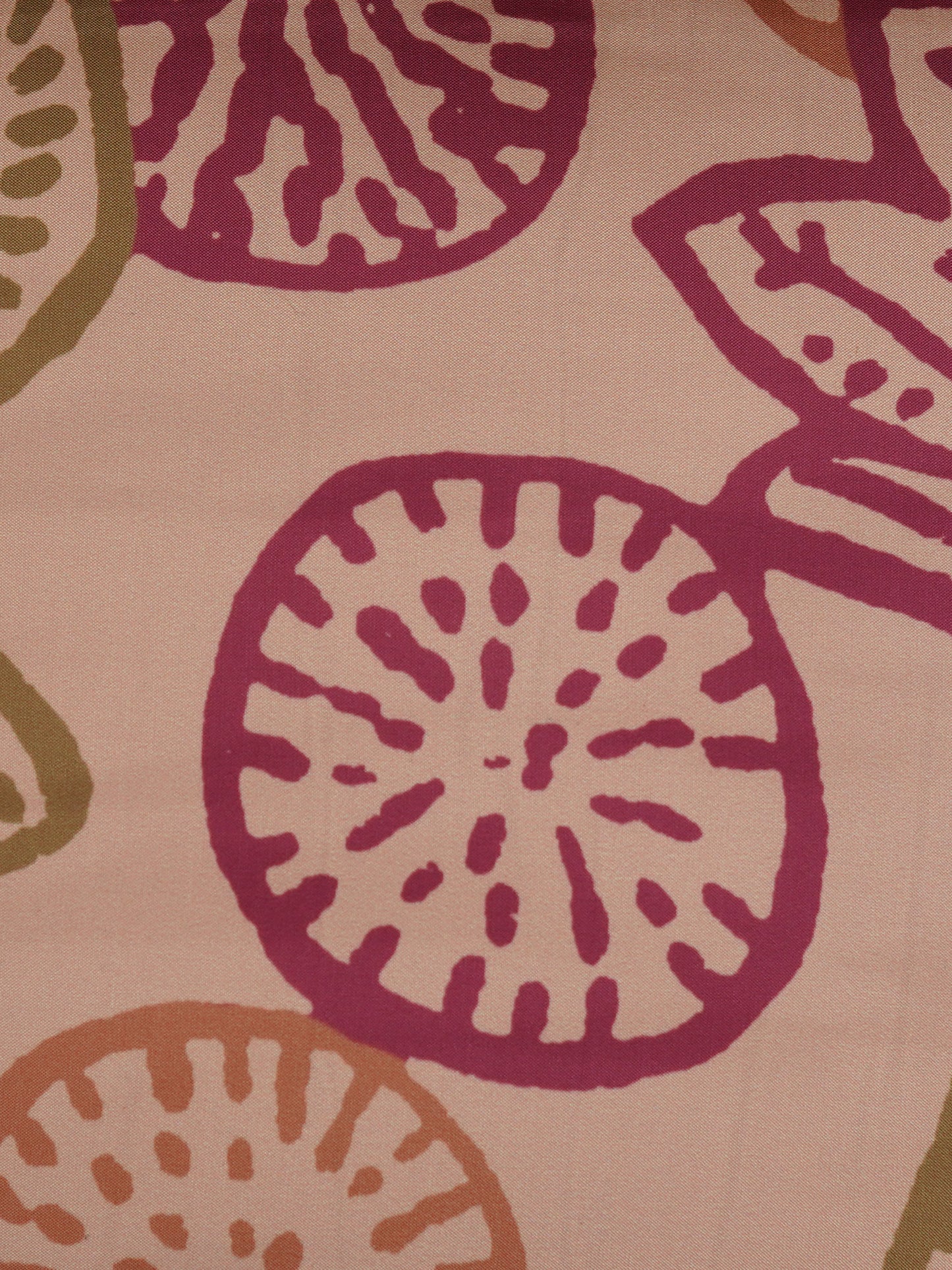 Cushion Cover Taffeta Modern Floral Beige - 16" X 16"