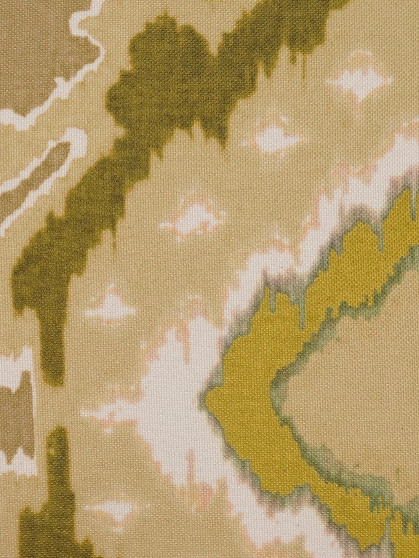 Cushion Cover Polycanvas Modern Ikat Green - 16" X 16"