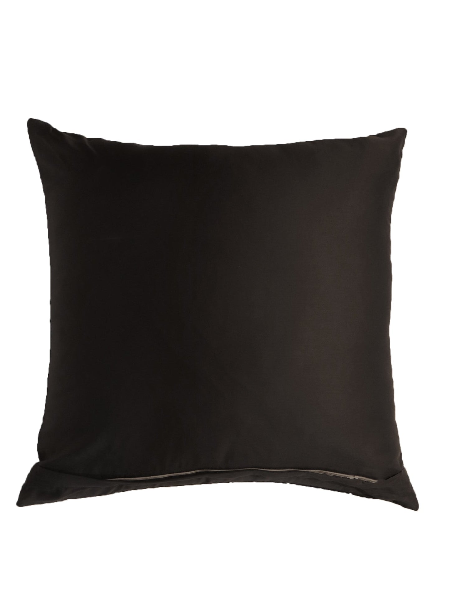 Cushion Cover 100% Cotton 520TC Quilted/Embrioiderd Dark Grey - 20X20