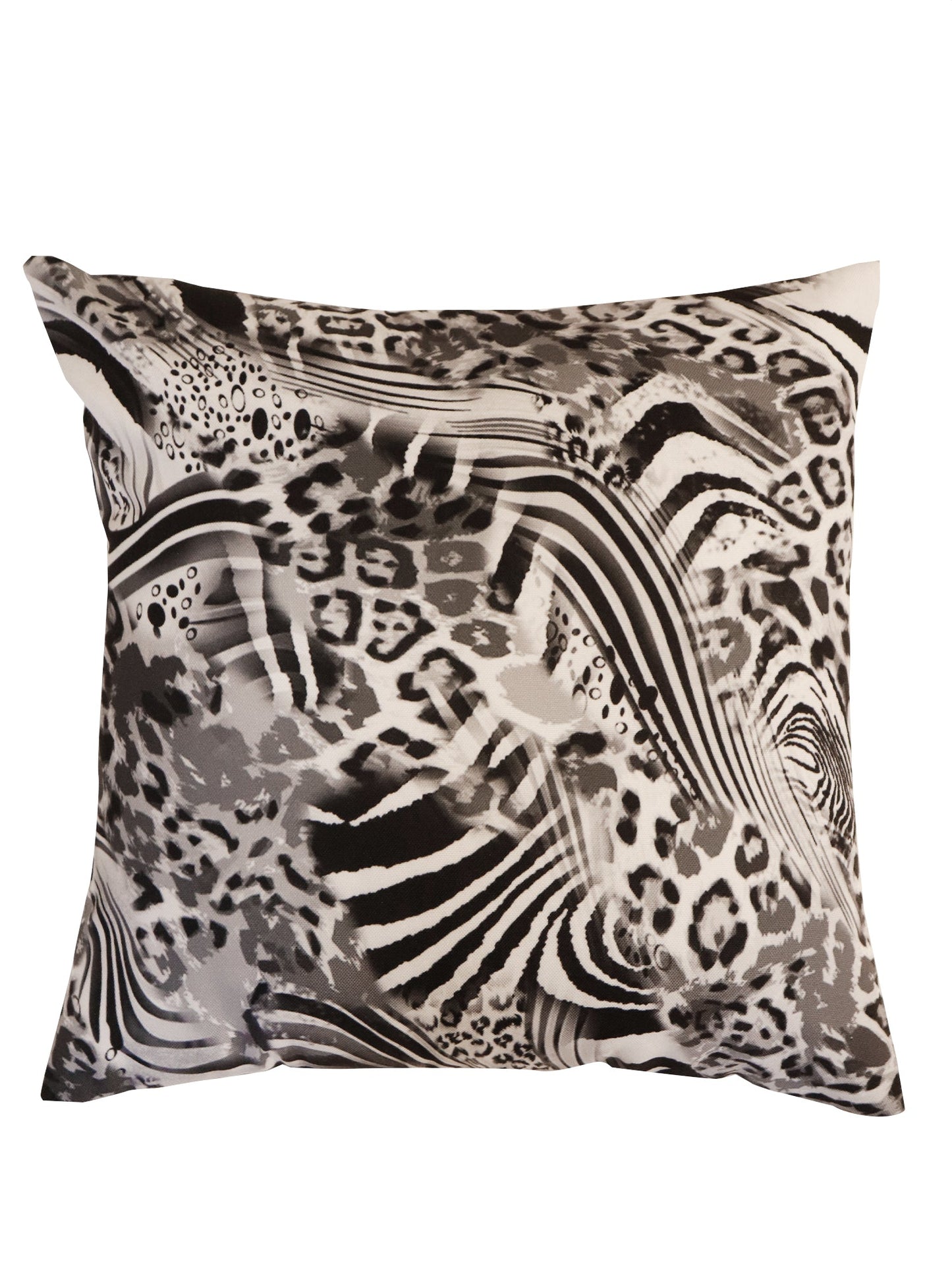 Cushion Cover Poly Canvas Animal Print - 16X16