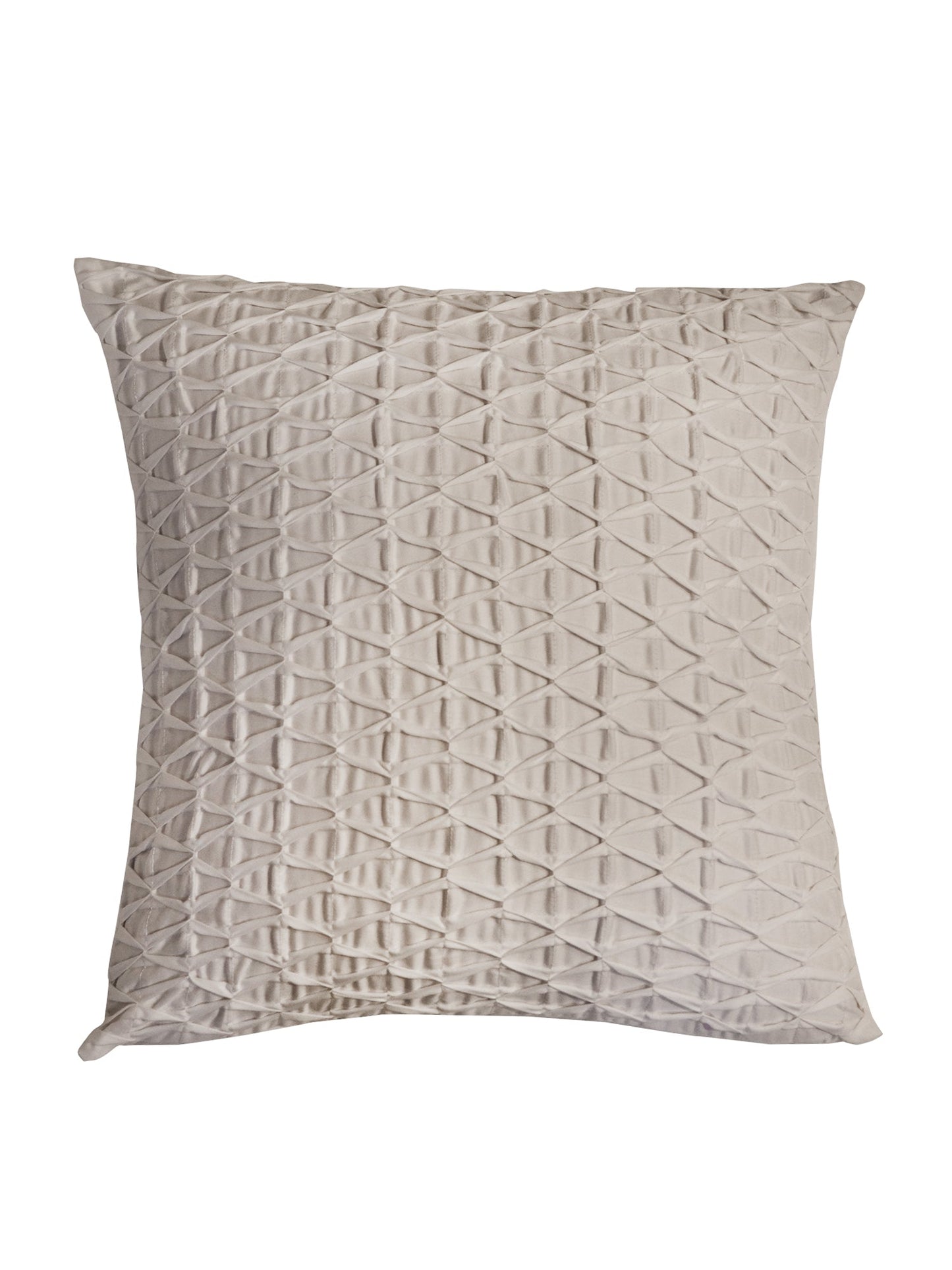 Cushion Cover 100% Cotton 520TC Pleated White - 16X16