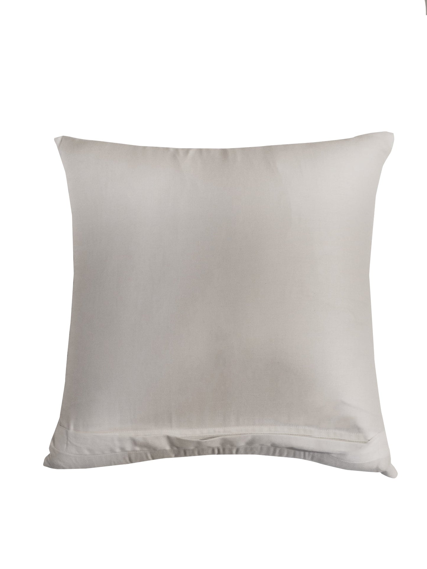 Cushion Cover 100% Cotton 520TC Pleated White - 16X16